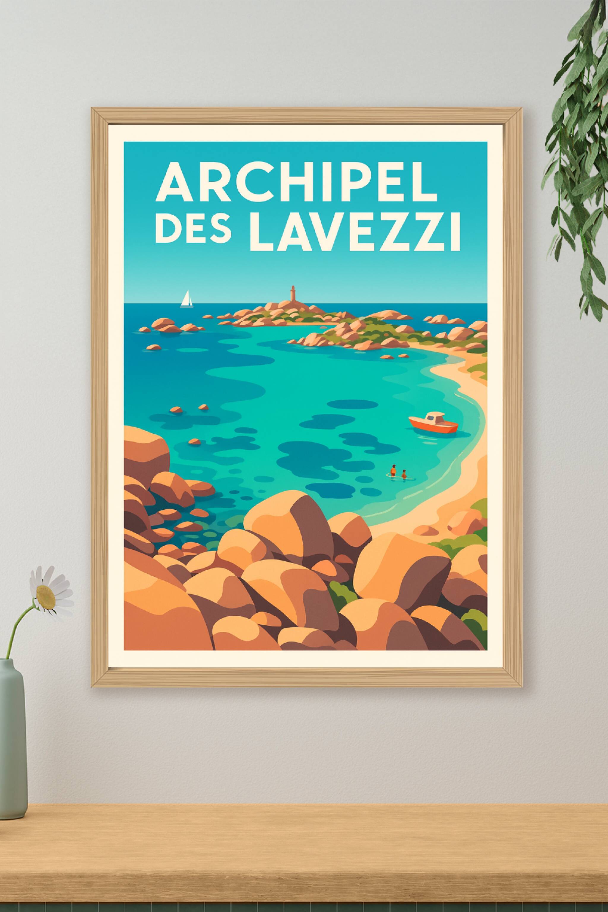 Affiche de Archipel des Lavezzi - Évasion sauvage au cœur des eaux turquoise