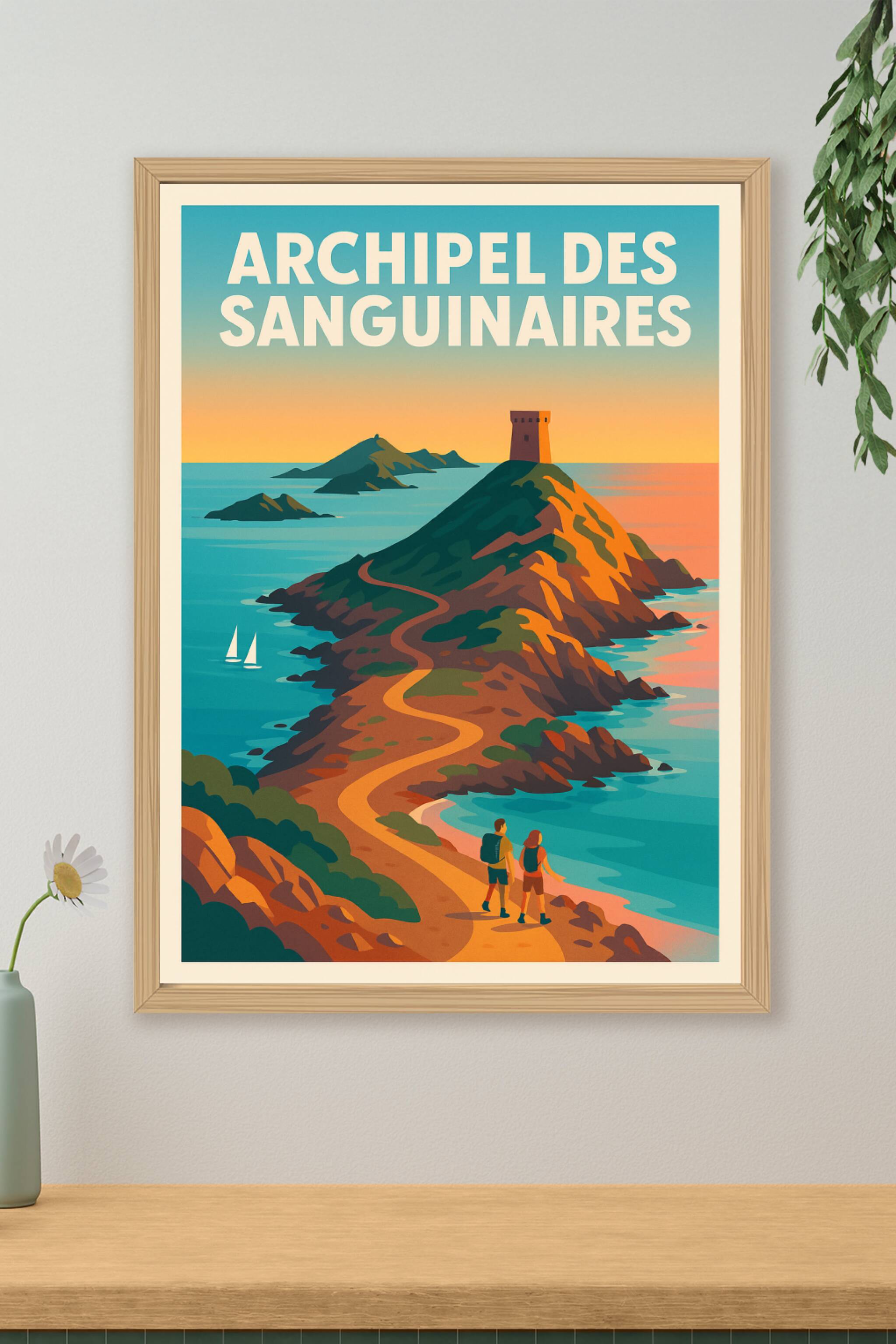 Affiche de Archipel des Sanguinaires - L'éclat du crépuscule corse
