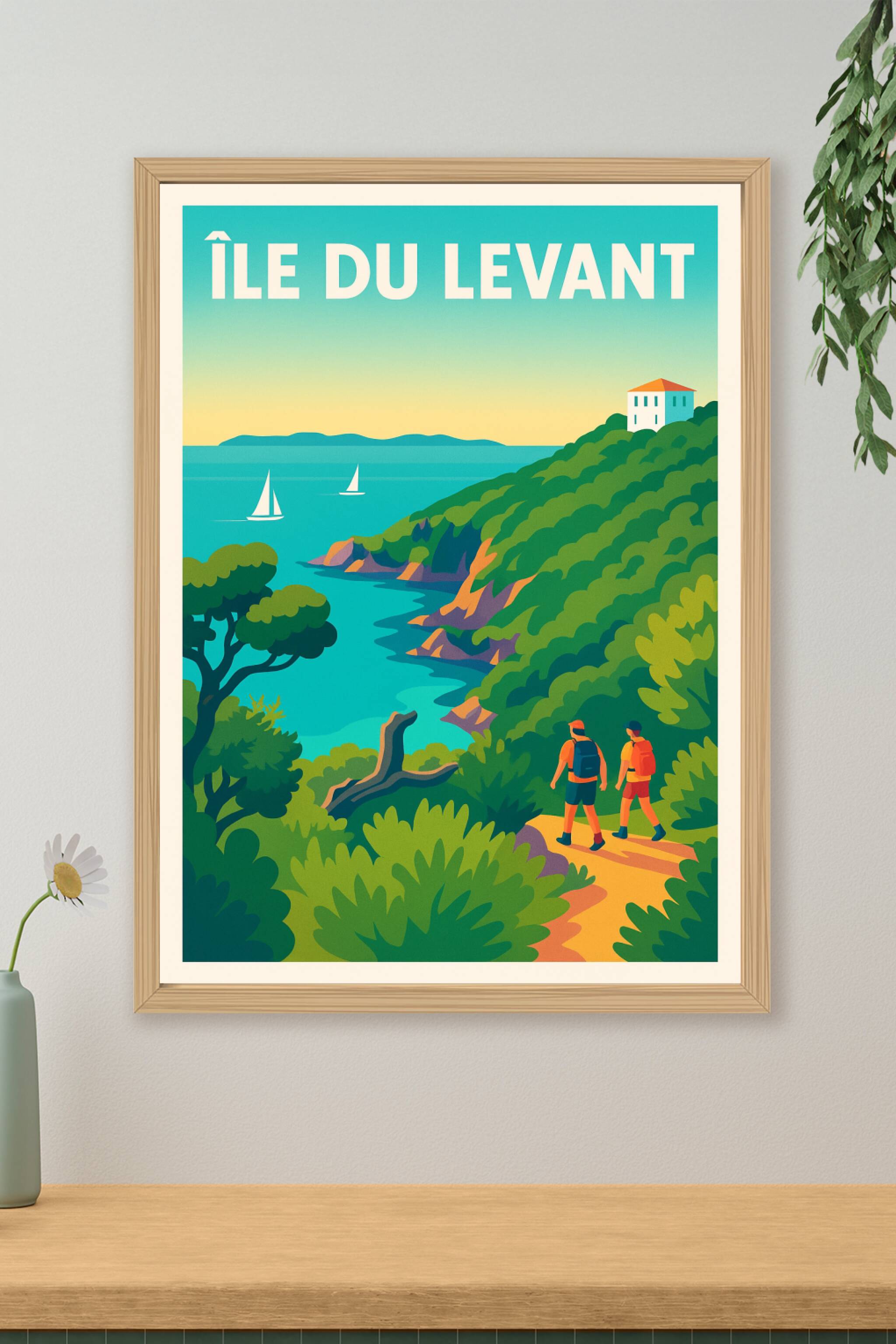 Affiche de Île du Levant - Évasion sauvage en Méditerranée