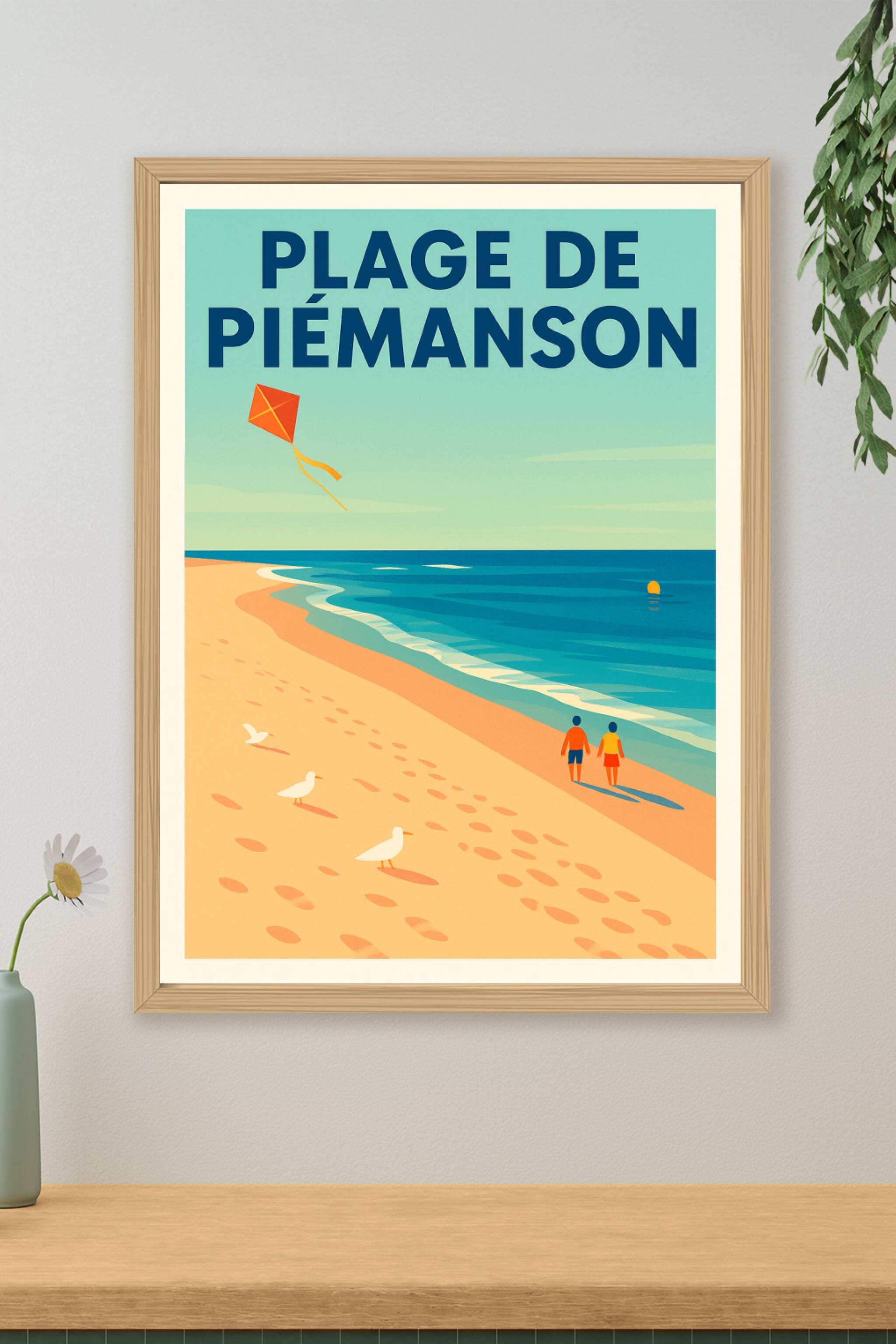 Affiche de Plage de Piémanson - L'esprit sauvage de la Camargue