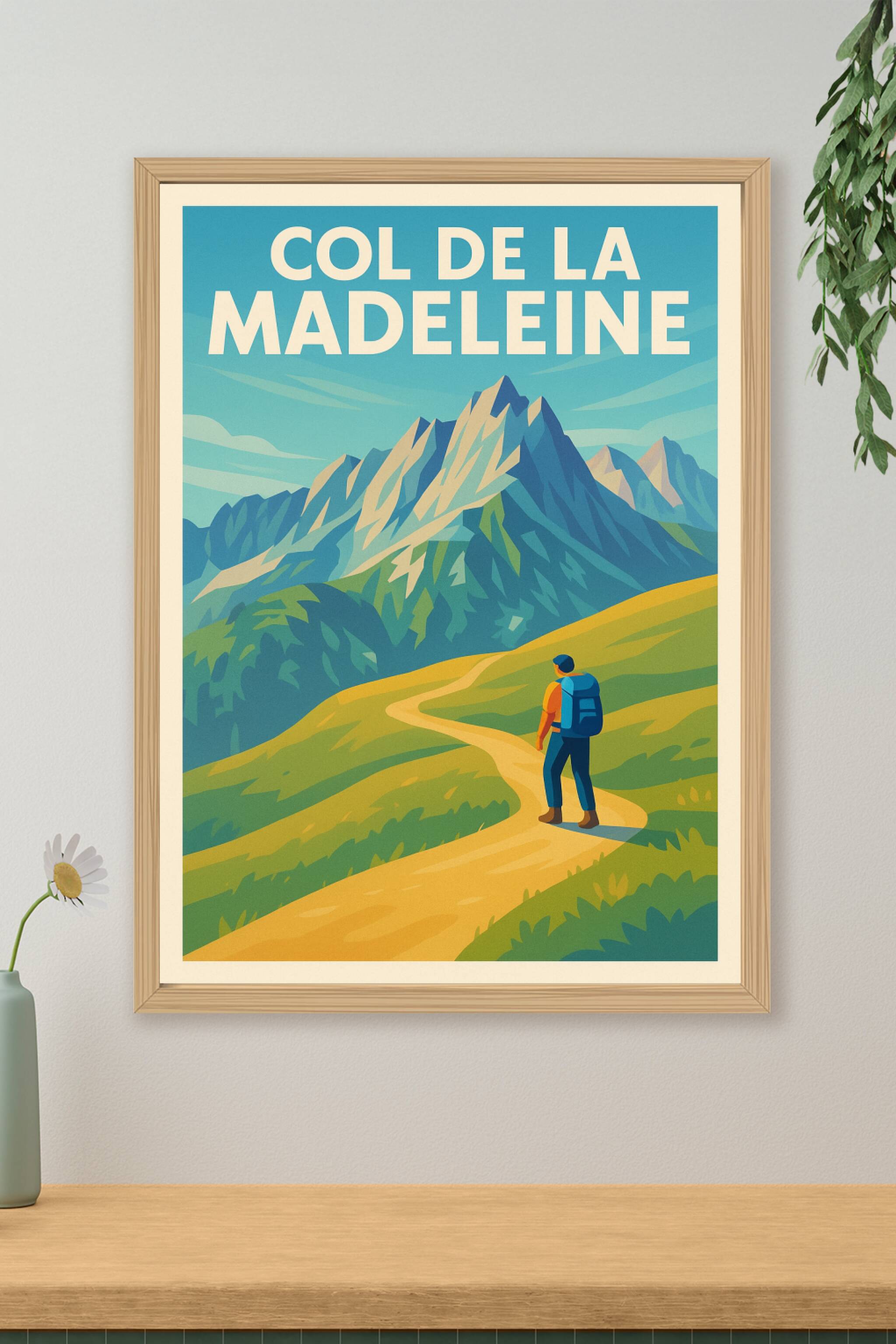 Affiche de Col de la Madeleine - L'ascension légendaire au cœur des Alpes