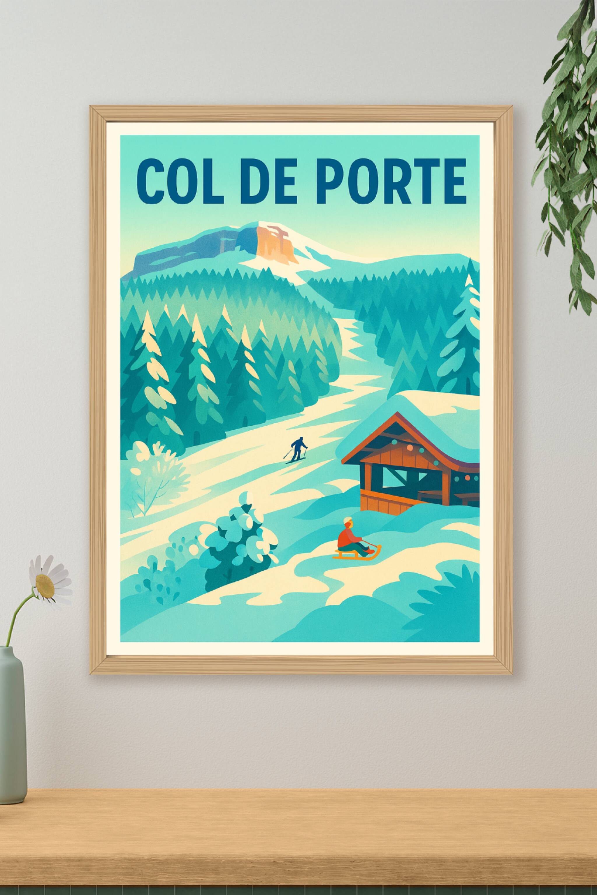 Affiche de Col de Porte - L'esprit vintage des sommets de Chartreuse