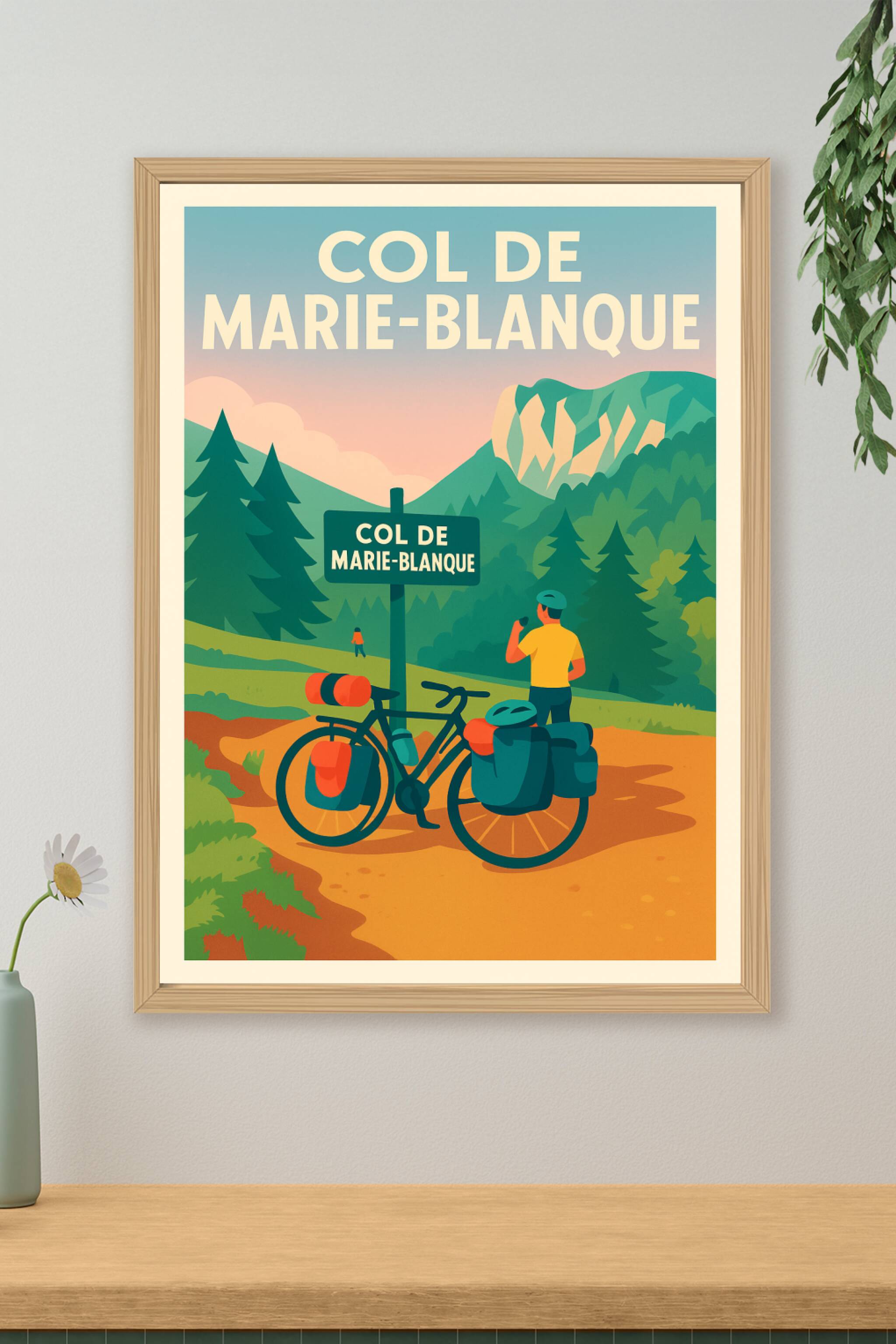 Affiche de Col de Marie-Blanque - L'ascension mythique des Pyrénées
