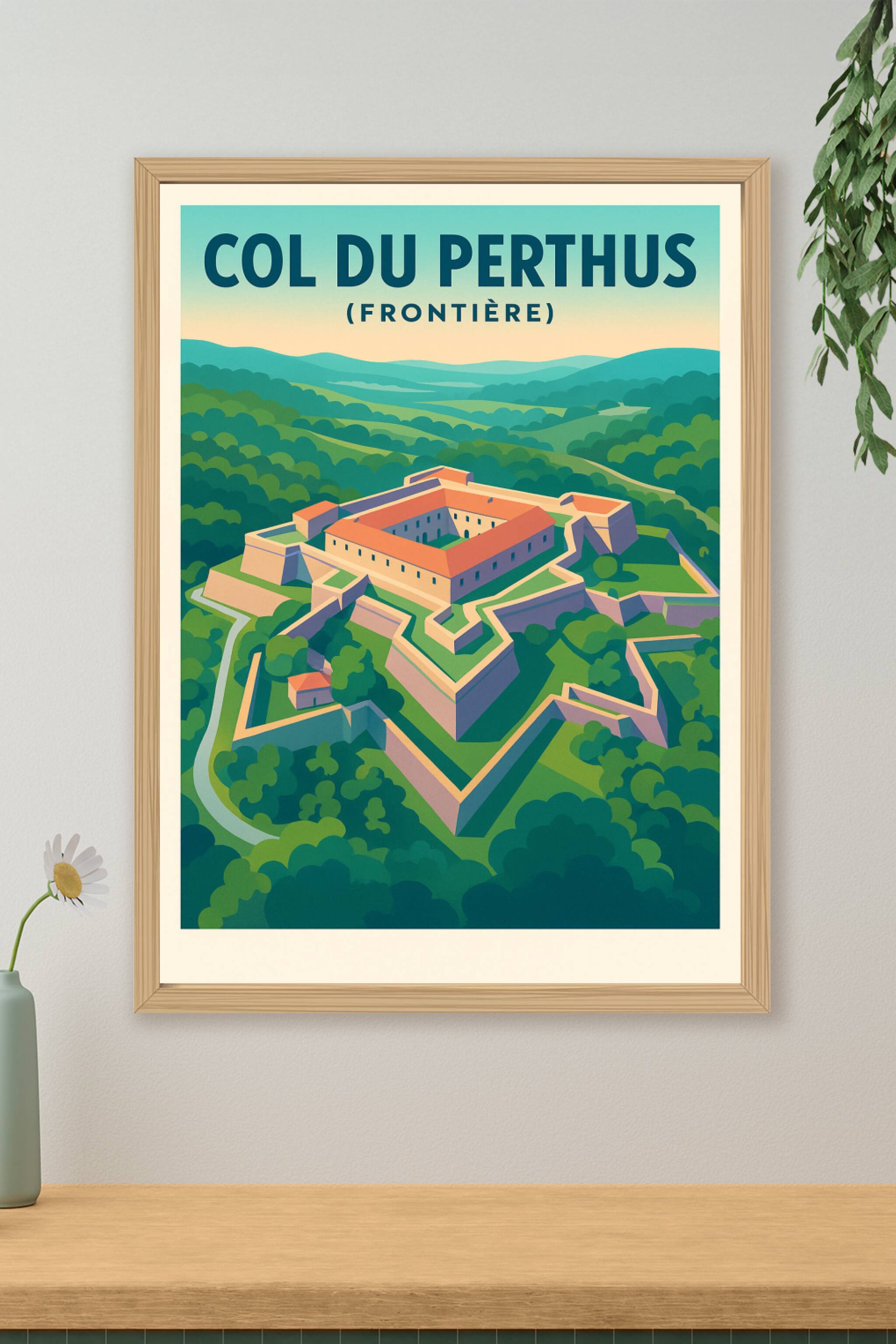 Affiche de Col du Perthus - L'éclat historique du Fort de Bellegarde