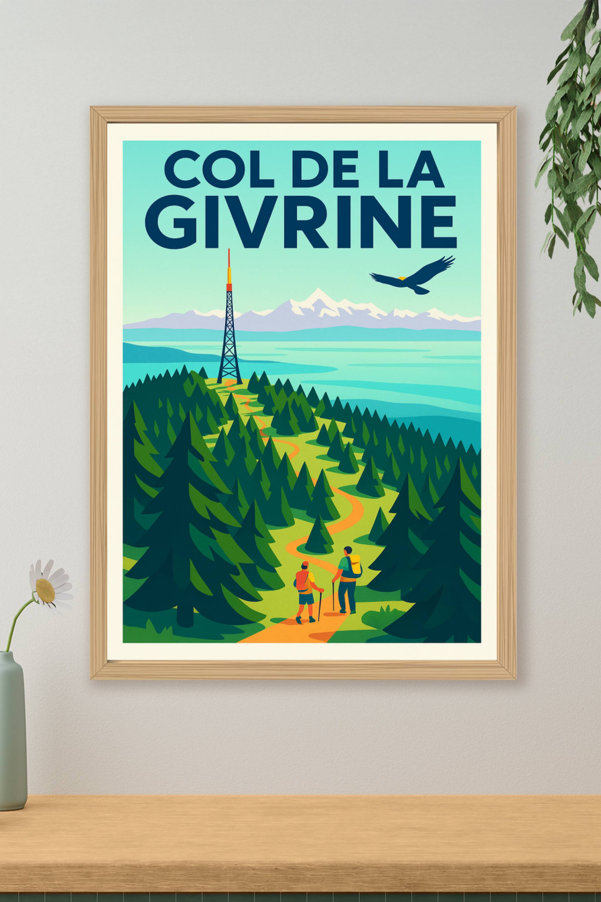 Affiche de Col de la Givrine - Évasion panoramique au cœur du Jura