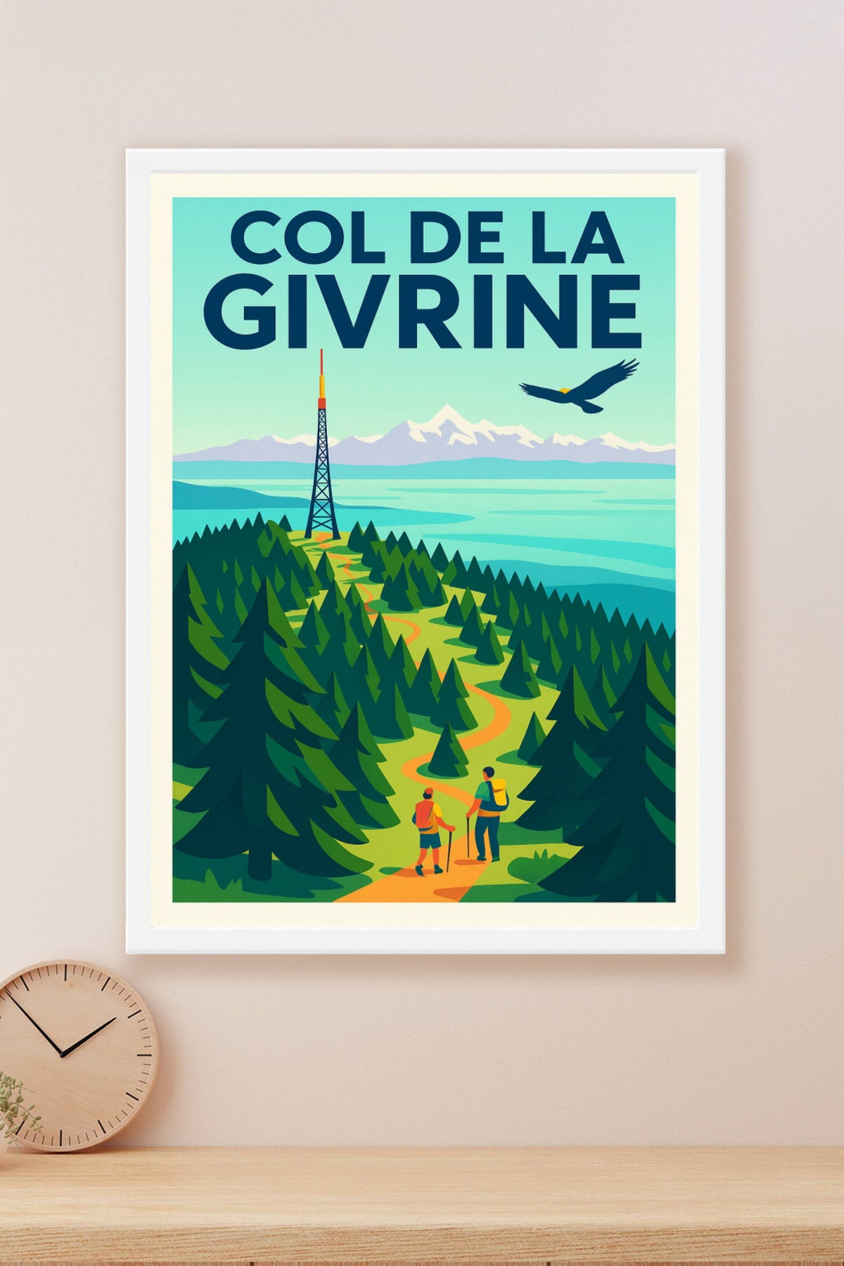 Affiche de Col de la Givrine - Évasion panoramique au cœur du Jura