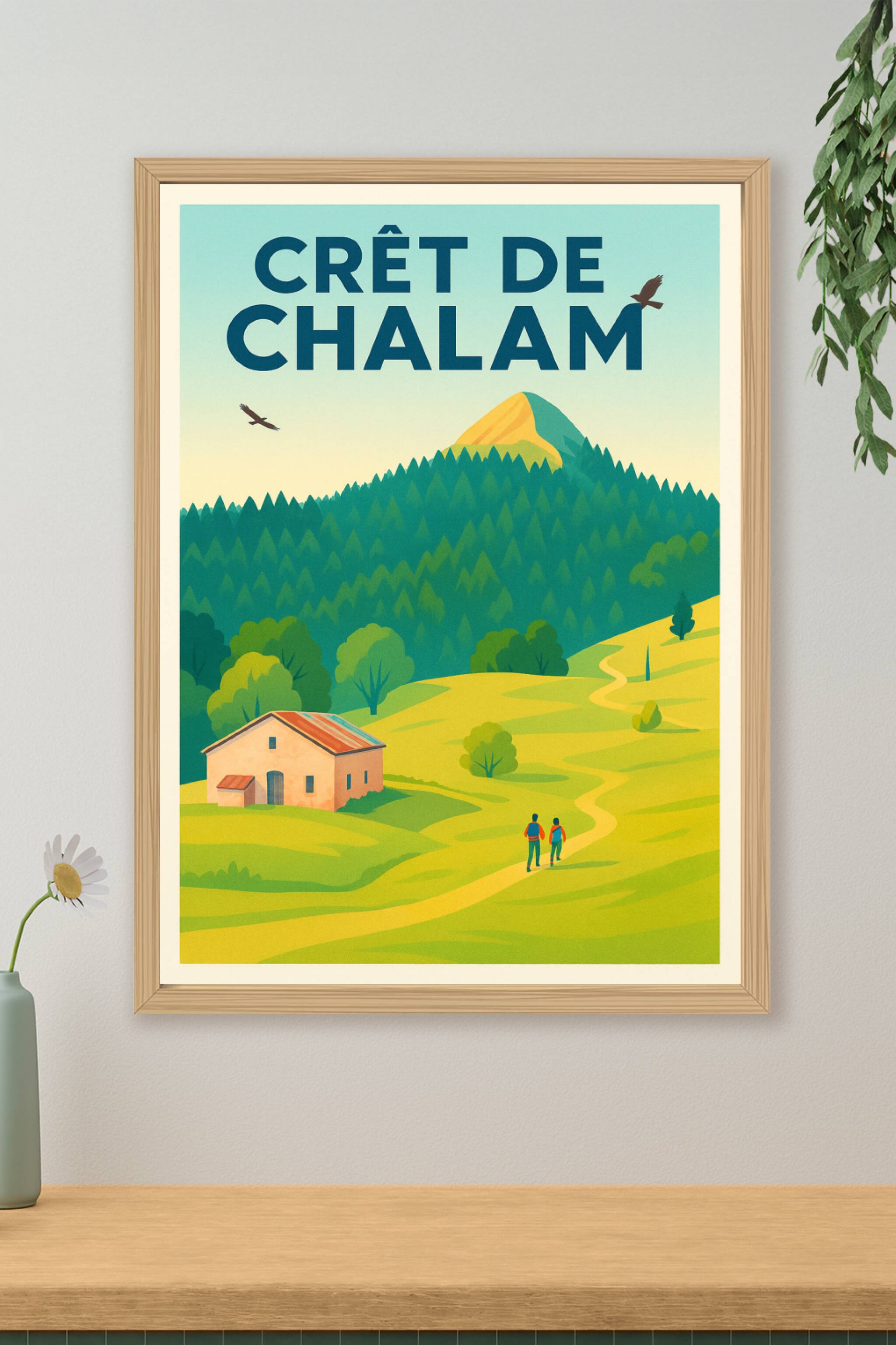 Affiche de Crêt de Chalam - Le sommet emblématique du Jura