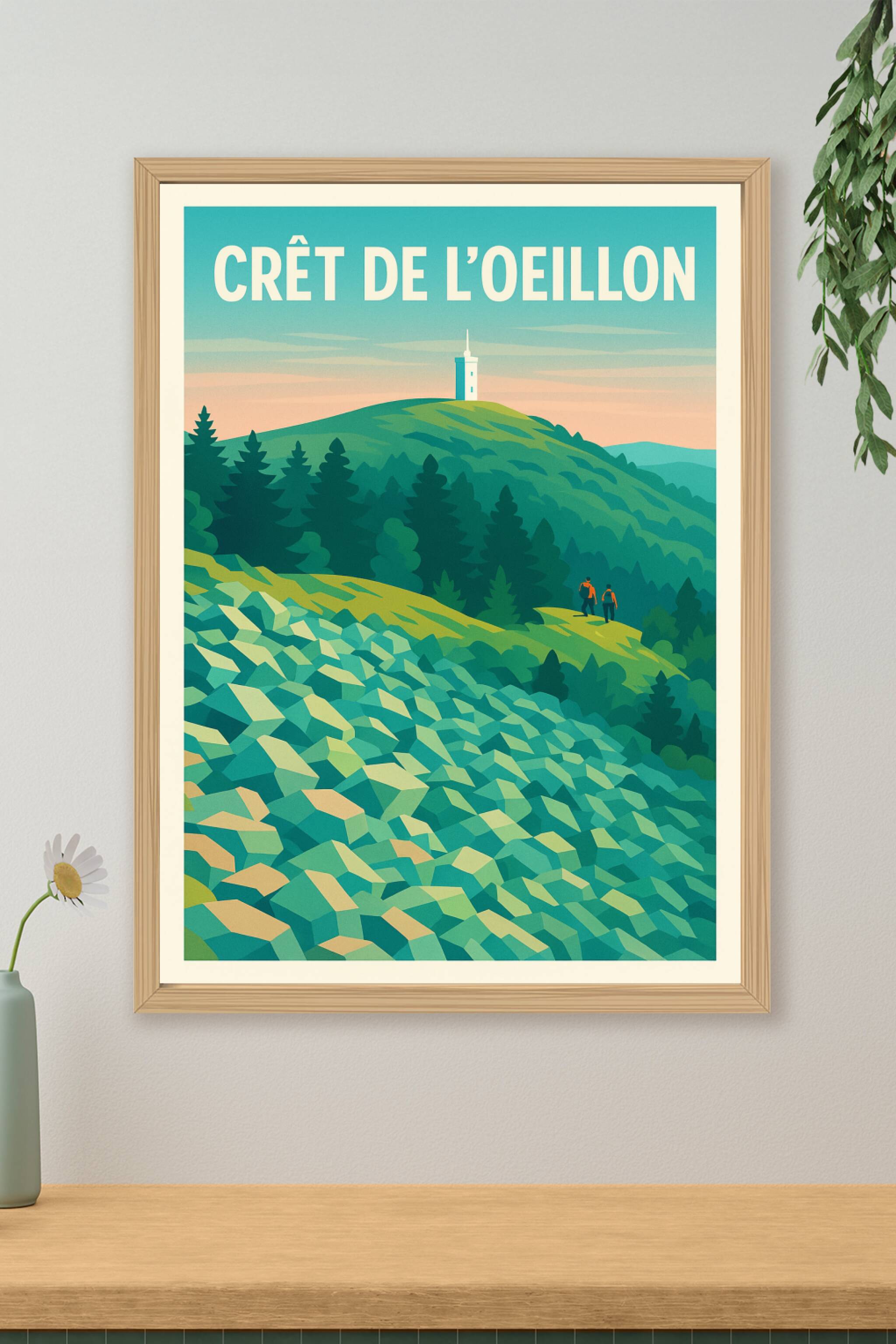 Affiche de Crêt de l'Oeillon - Sommet emblématique du Pilat