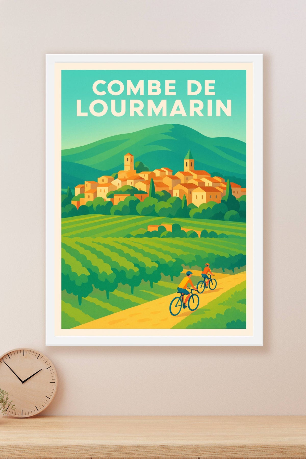 Affiche de Combe de Lourmarin - L'essence de la Provence à vélo