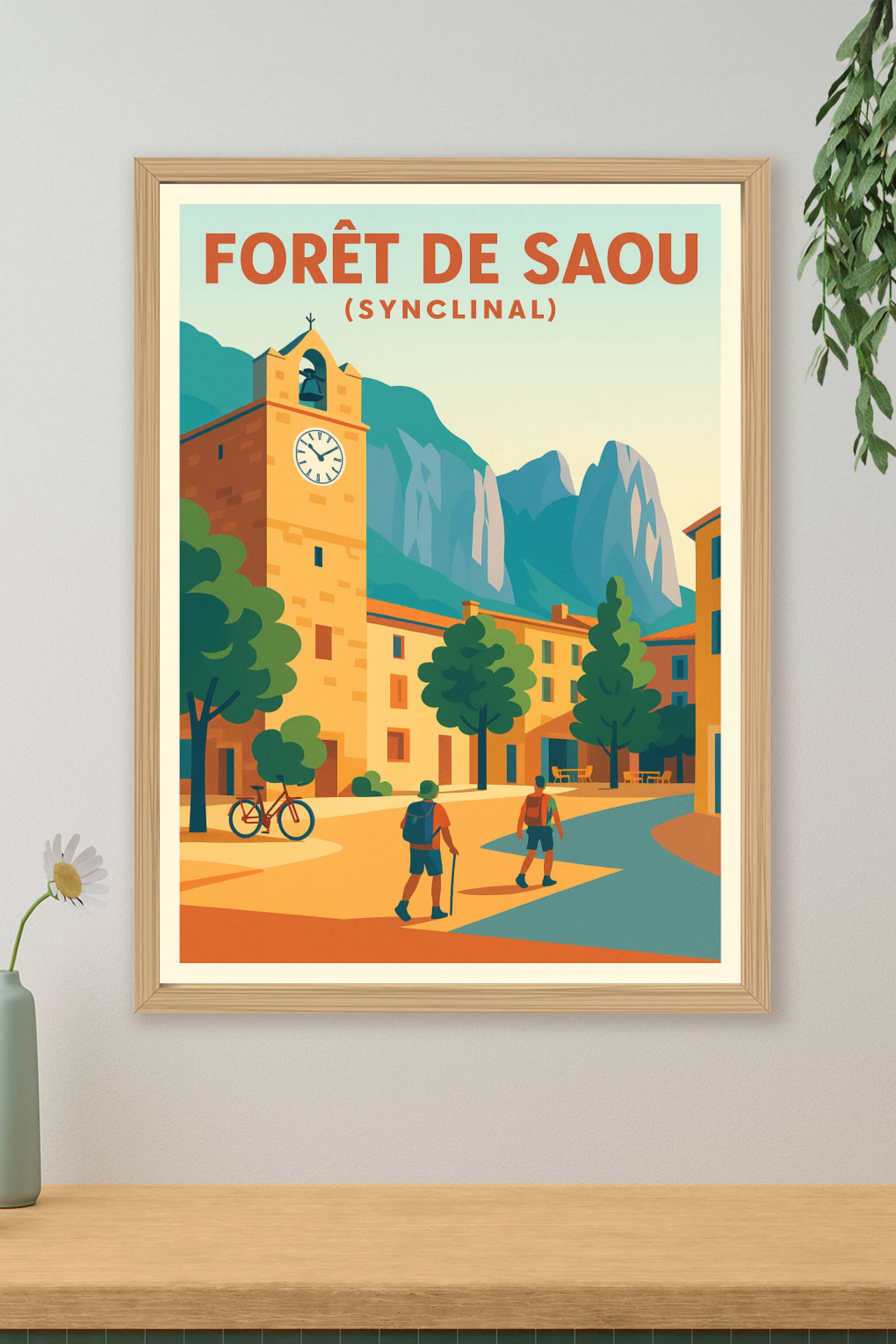 Affiche de Forêt de Saou - L'éclat du synclinal perché