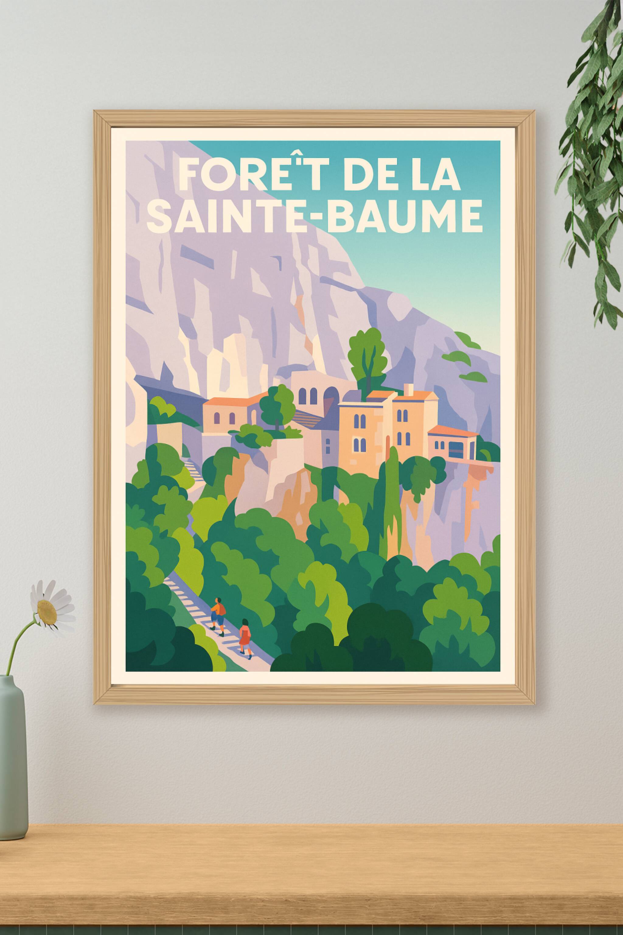 Affiche de Forêt de la Sainte-Baume - Évasion mystique au cœur de la Provence