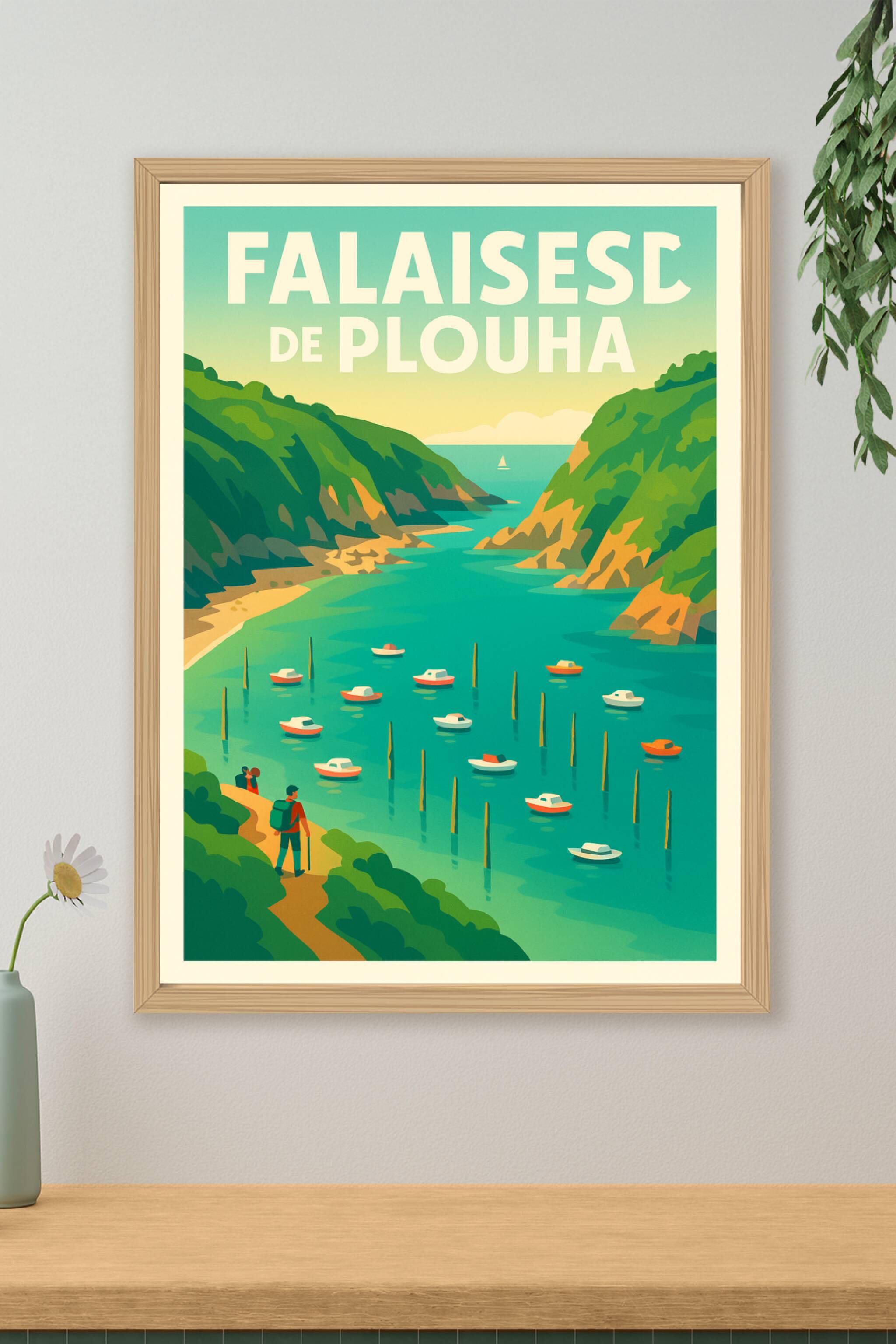 Affiche de Falaises de Plouha - L'éclat sauvage des Côtes-d'Armor
