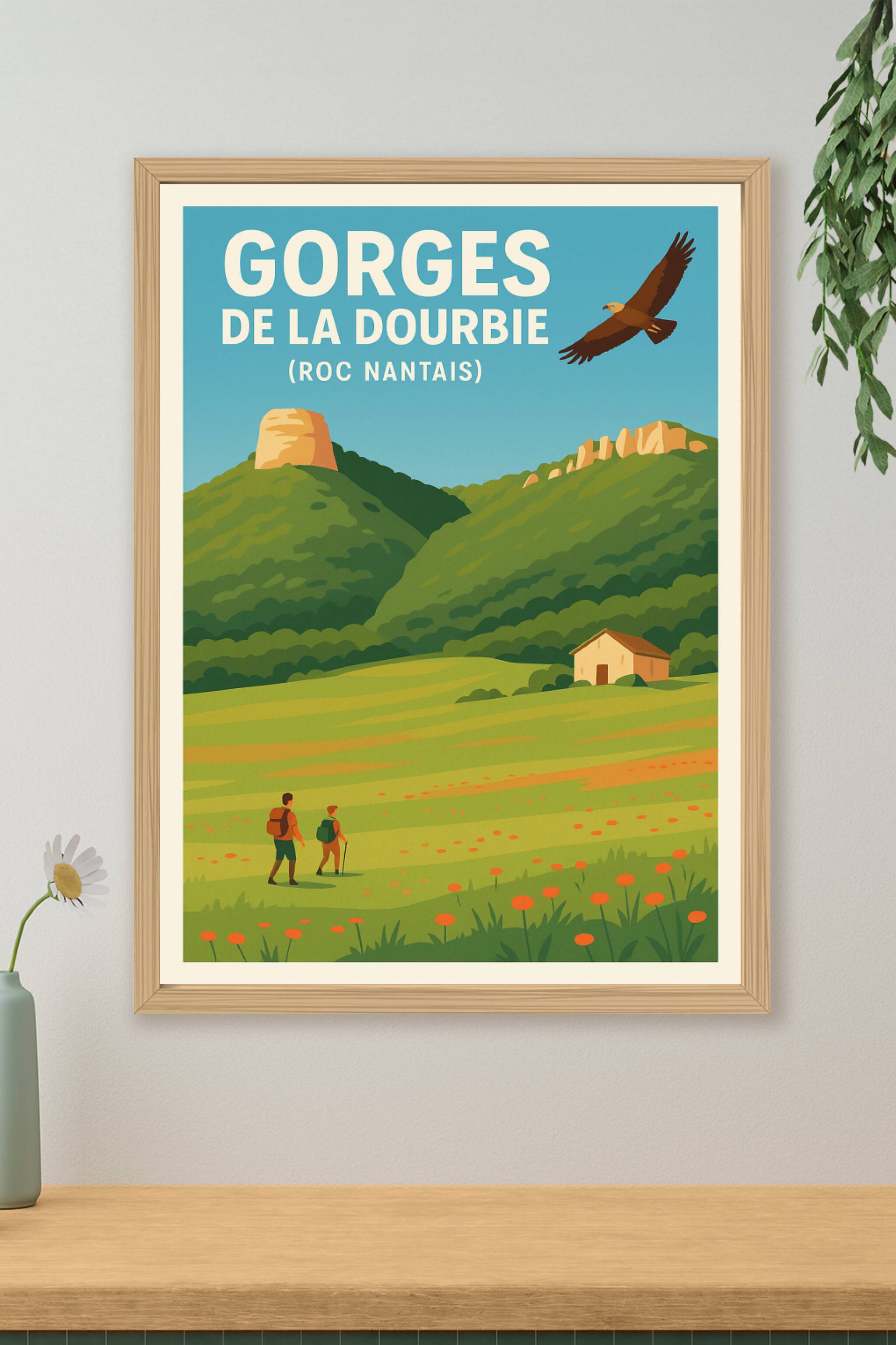 Affiche de Gorges de la Dourbie - Évadez-vous vers le Roc Nantais