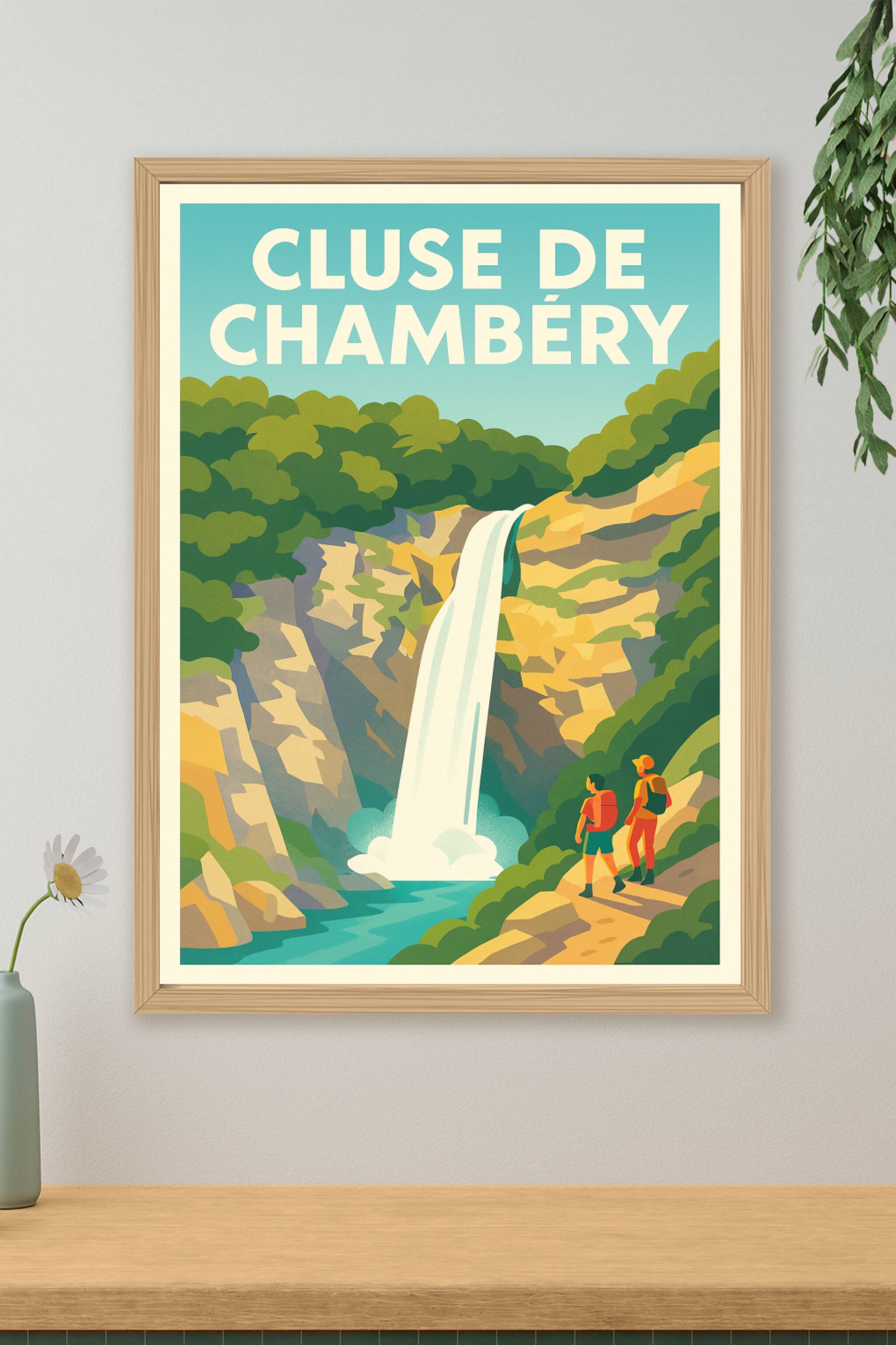 Affiche de Cluse de Chambéry - L'éclat sauvage des Alpes