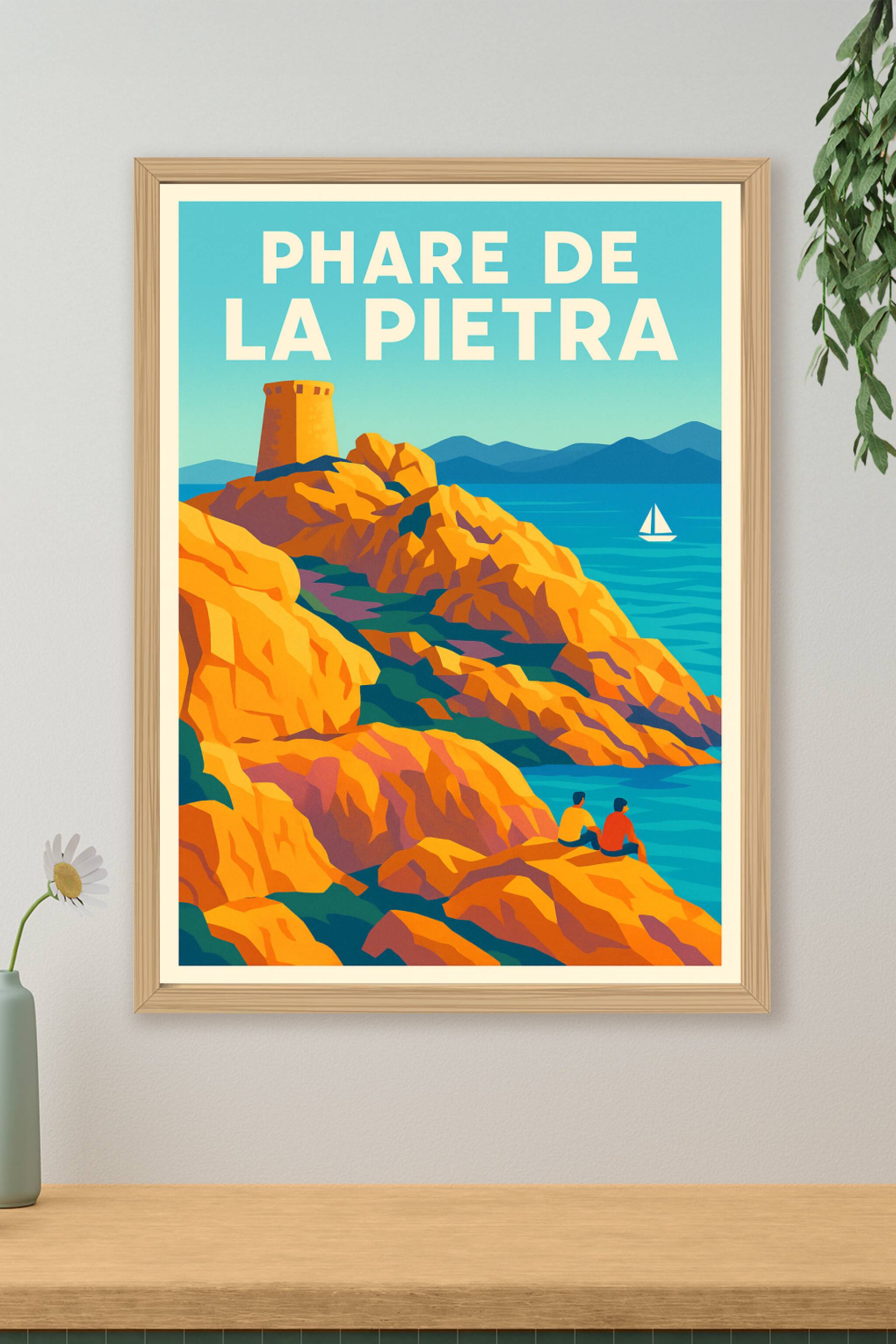 Affiche de Phare de la Pietra - L'éclat de l'Île-Rousse en affiche