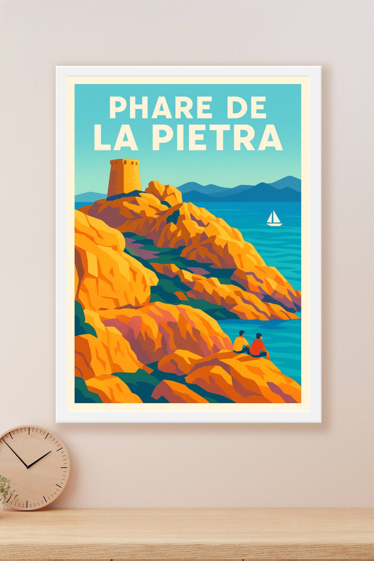 Affiche de Phare de la Pietra - L'éclat de l'Île-Rousse en affiche