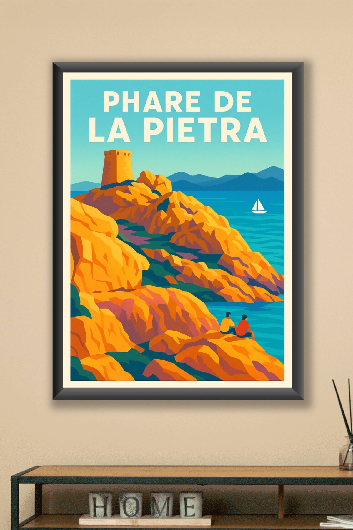 Affiche de Phare de la Pietra - L'éclat de l'Île-Rousse en affiche