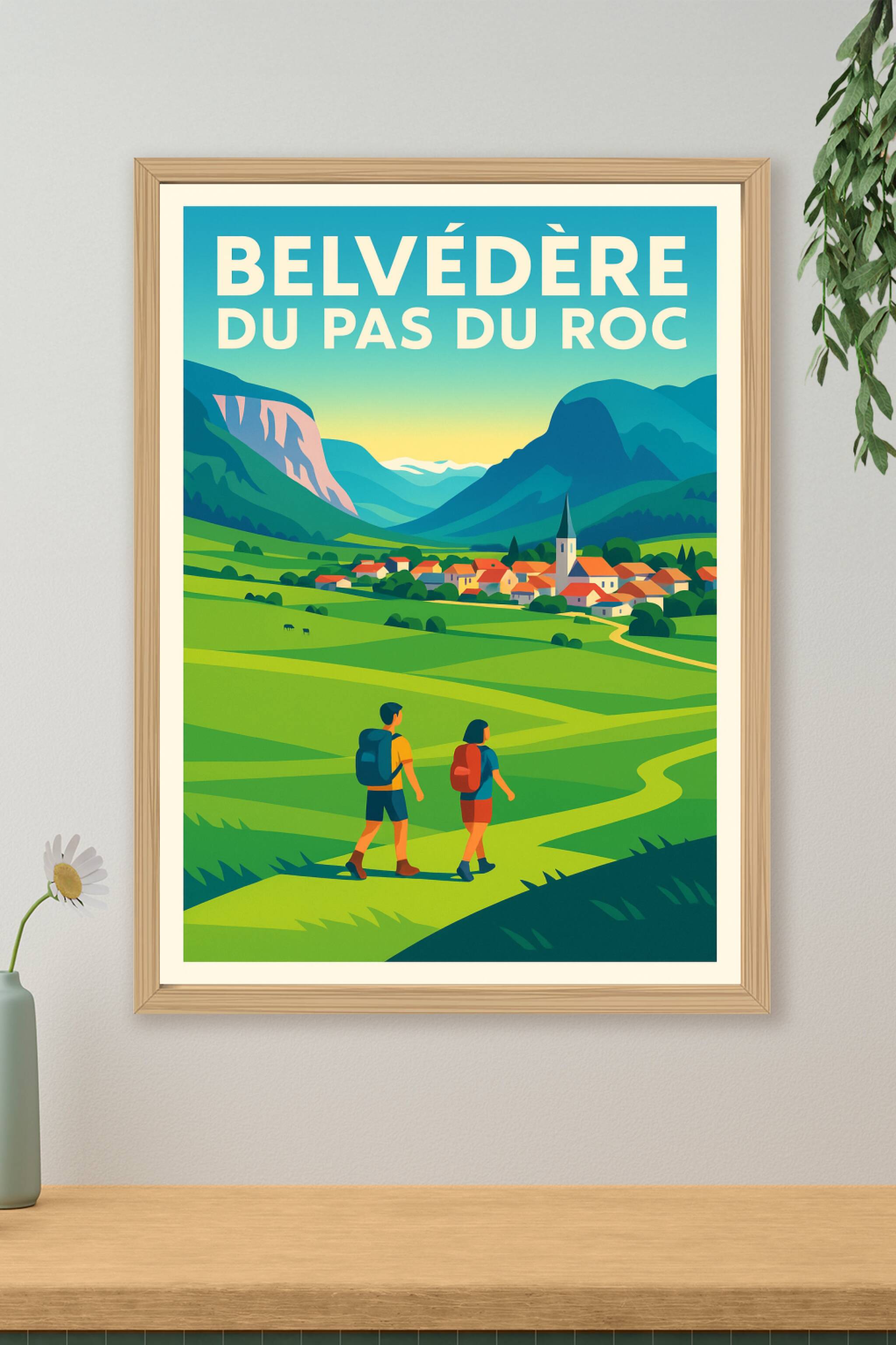 Affiche de Belvédère du Pas du Roc - Une escapade majestueuse au cœur des Alpes