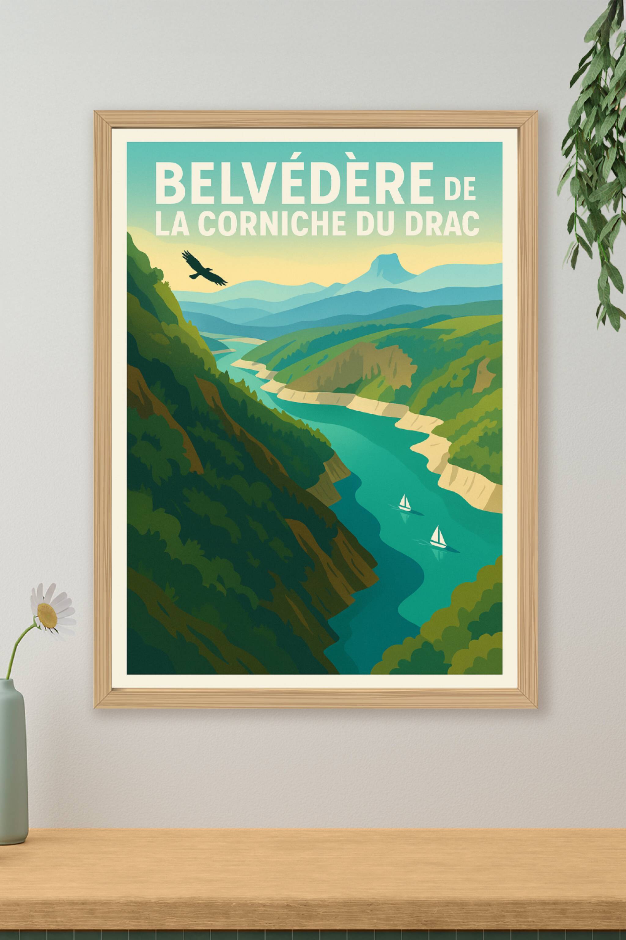 Affiche de Belvédère de la Corniche du Drac - Une vue imprenable sur les sommets