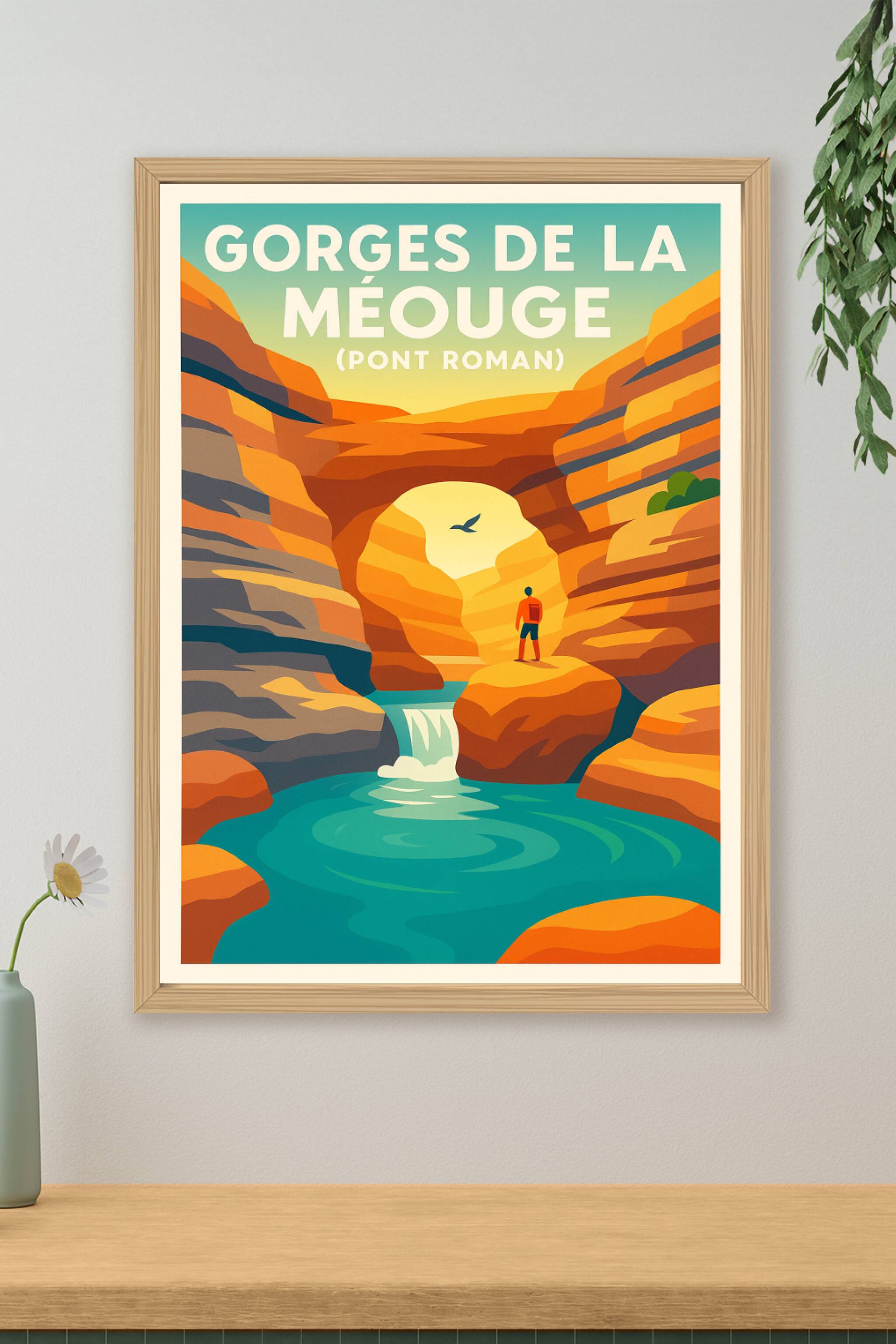 Affiche de Gorges de la Méouge - L'éclat sauvage du Pont Roman