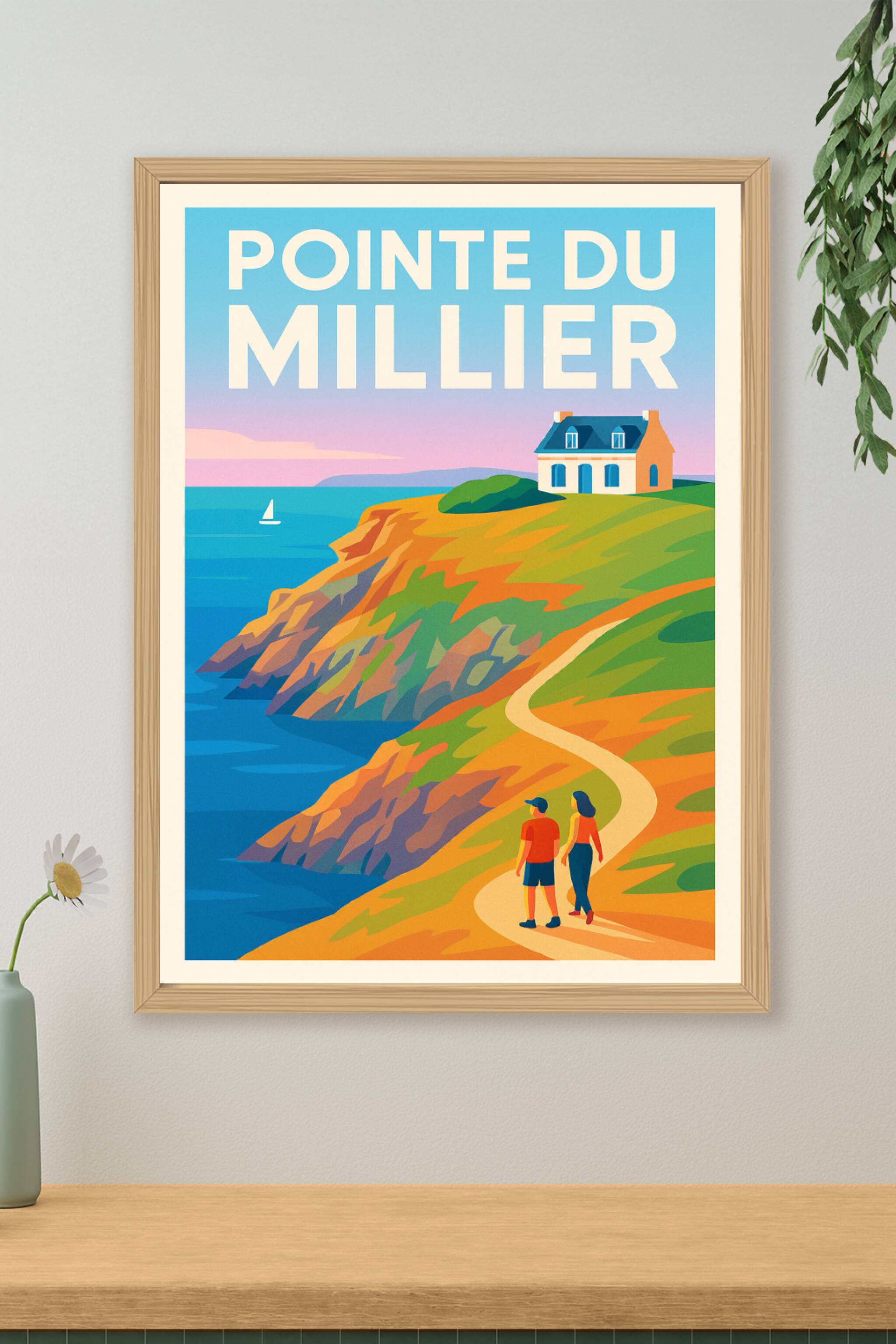 Affiche de Pointe du Millier - L'évasion sauvage entre falaises et océan