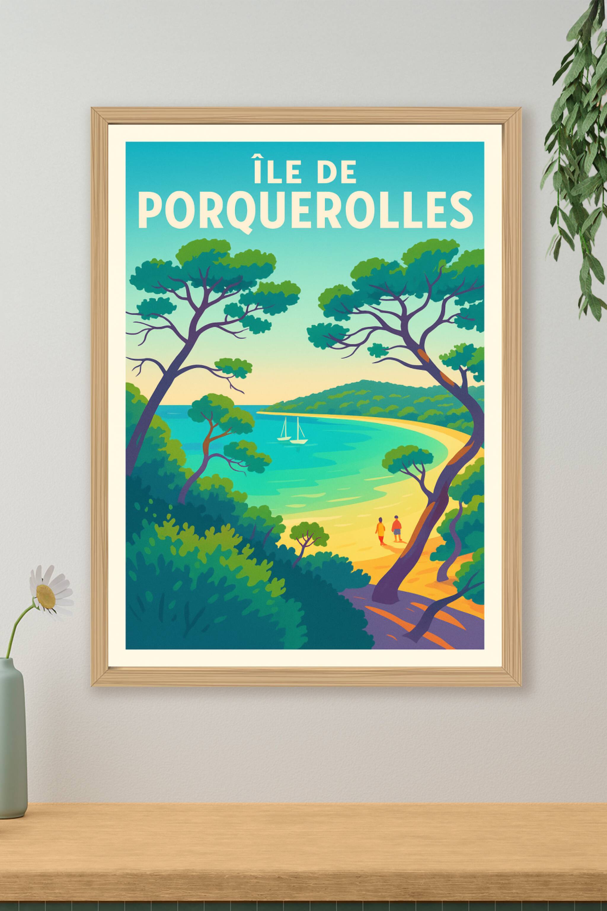 Affiche de Île de Porquerolles - L'éclat de la Méditerranée