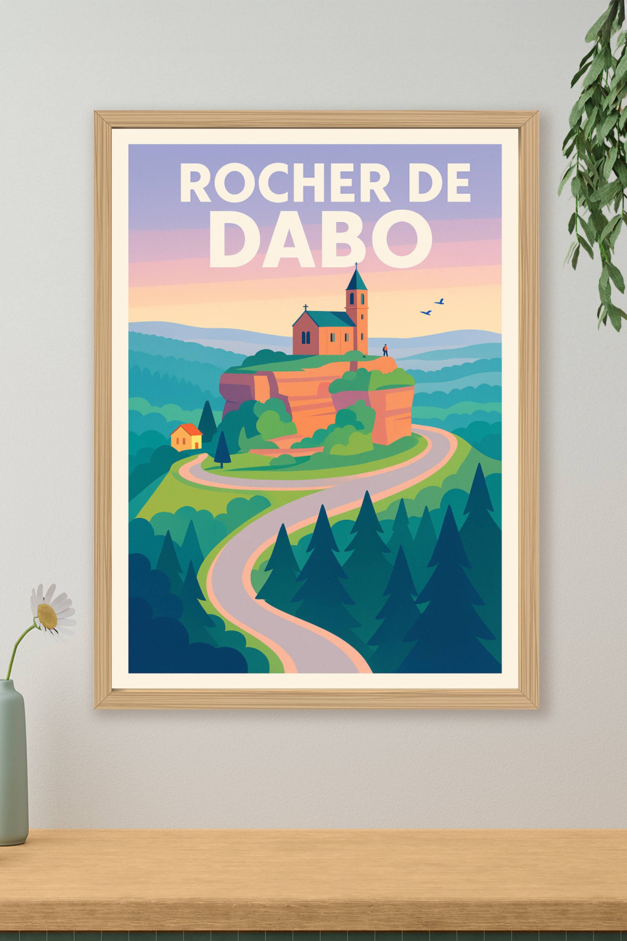 Affiche de Rocher de Dabo - L'icône majestueuse des Vosges