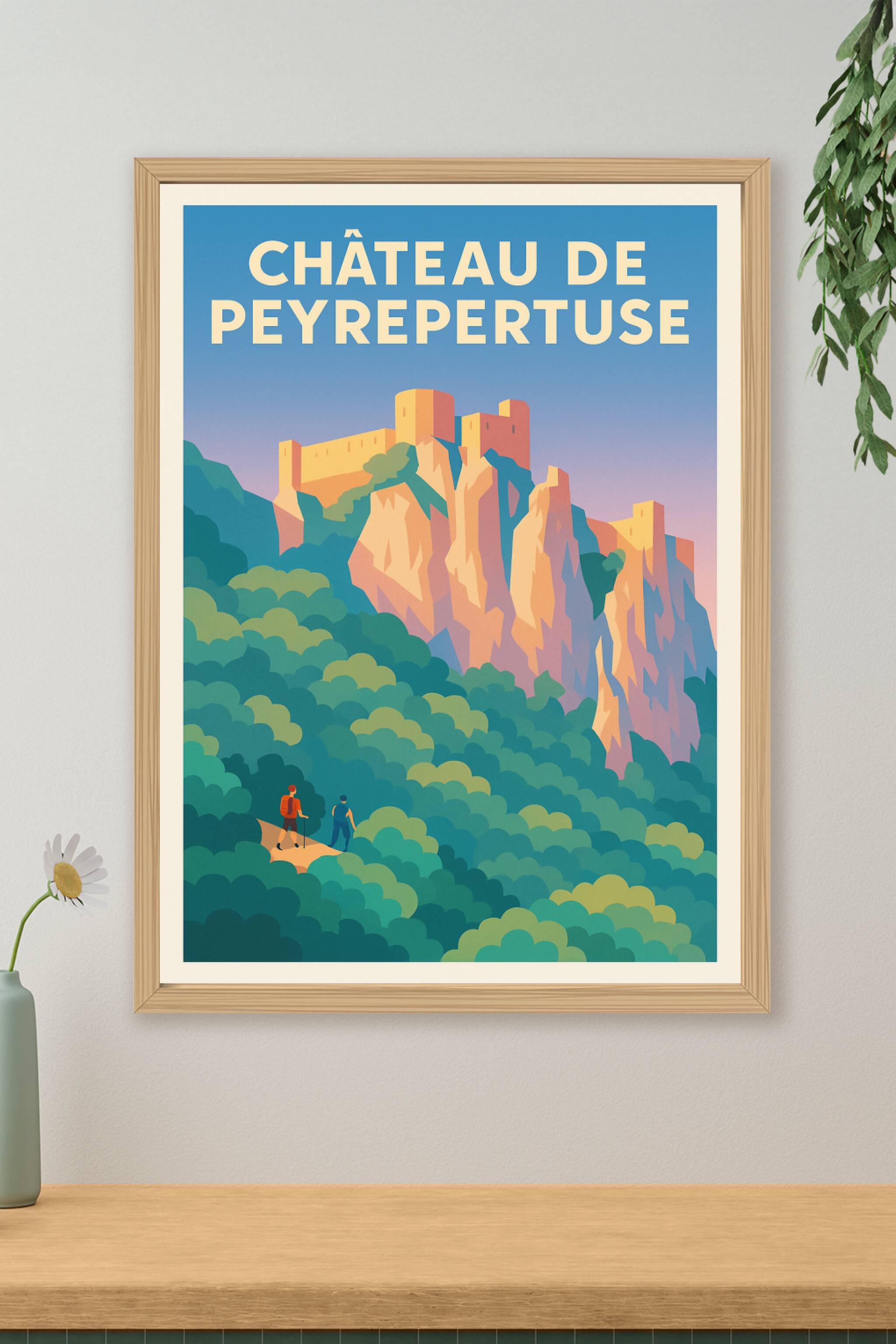 Affiche de Château de Peyrepertuse - La Citadelle du Vertige chez vous