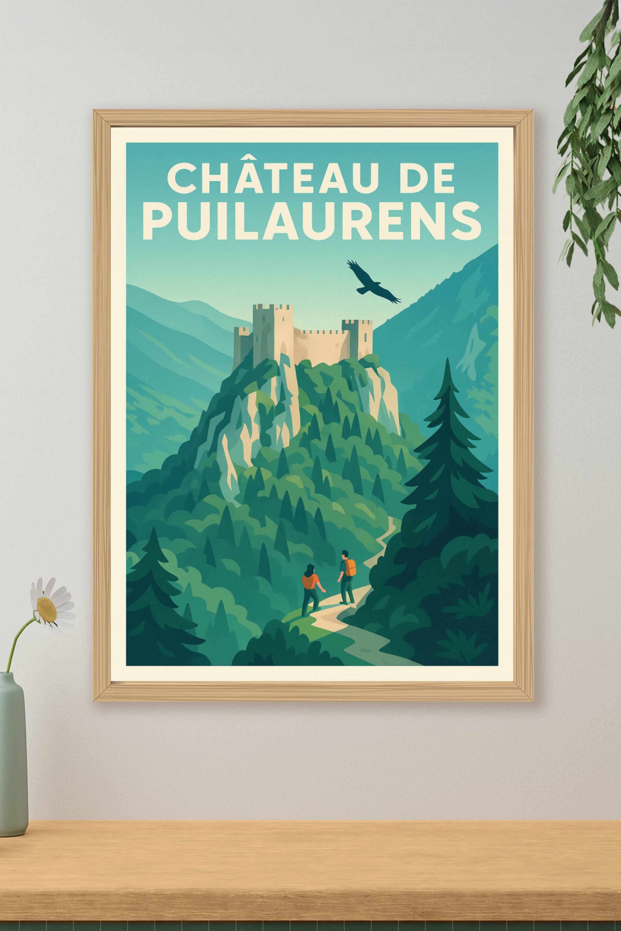 Affiche de Château de Puilaurens - L'âme cathare au sommet des cimes
