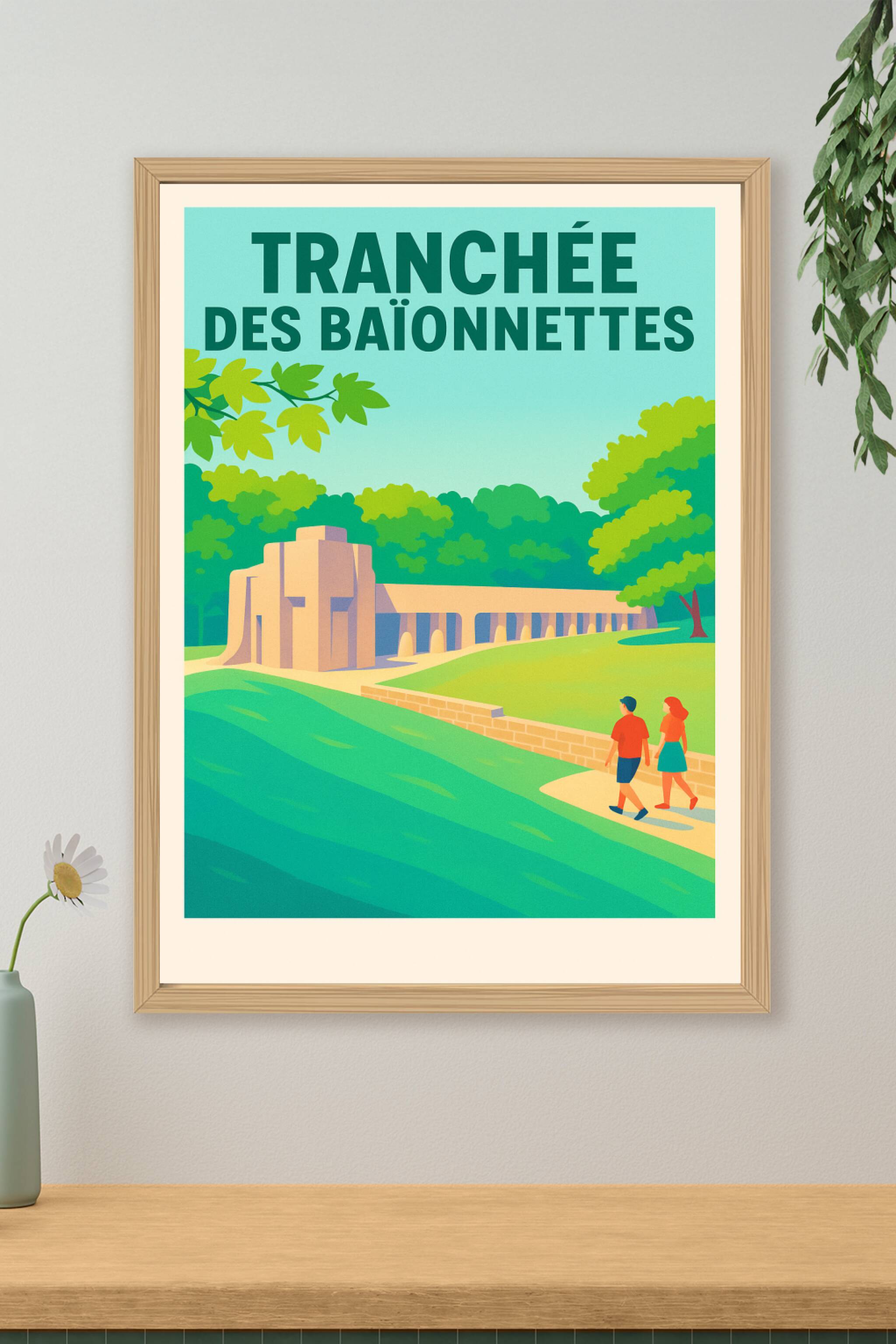 Affiche de Tranchée des Baïonnettes - Un hommage solennel au cœur de Verdun