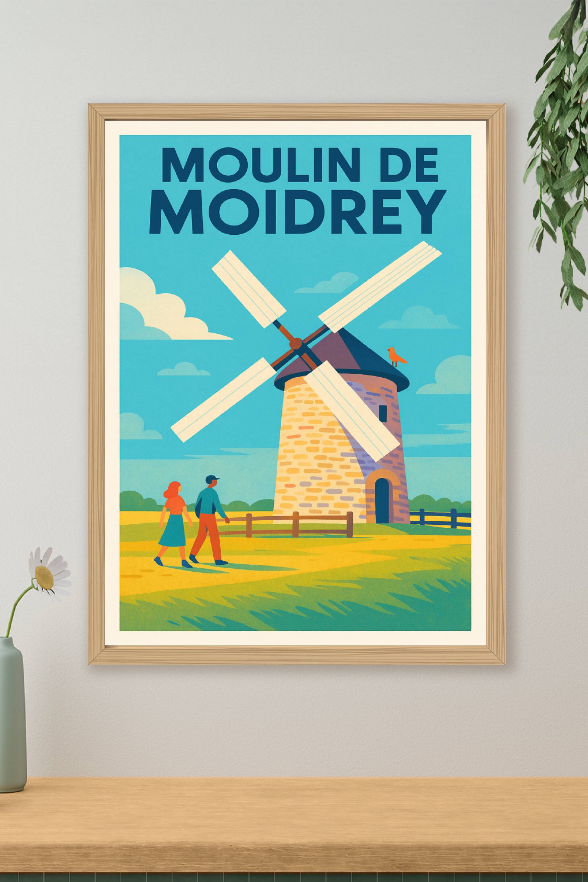 Affiche de Moulin de Moidrey - L'élégance du patrimoine normand