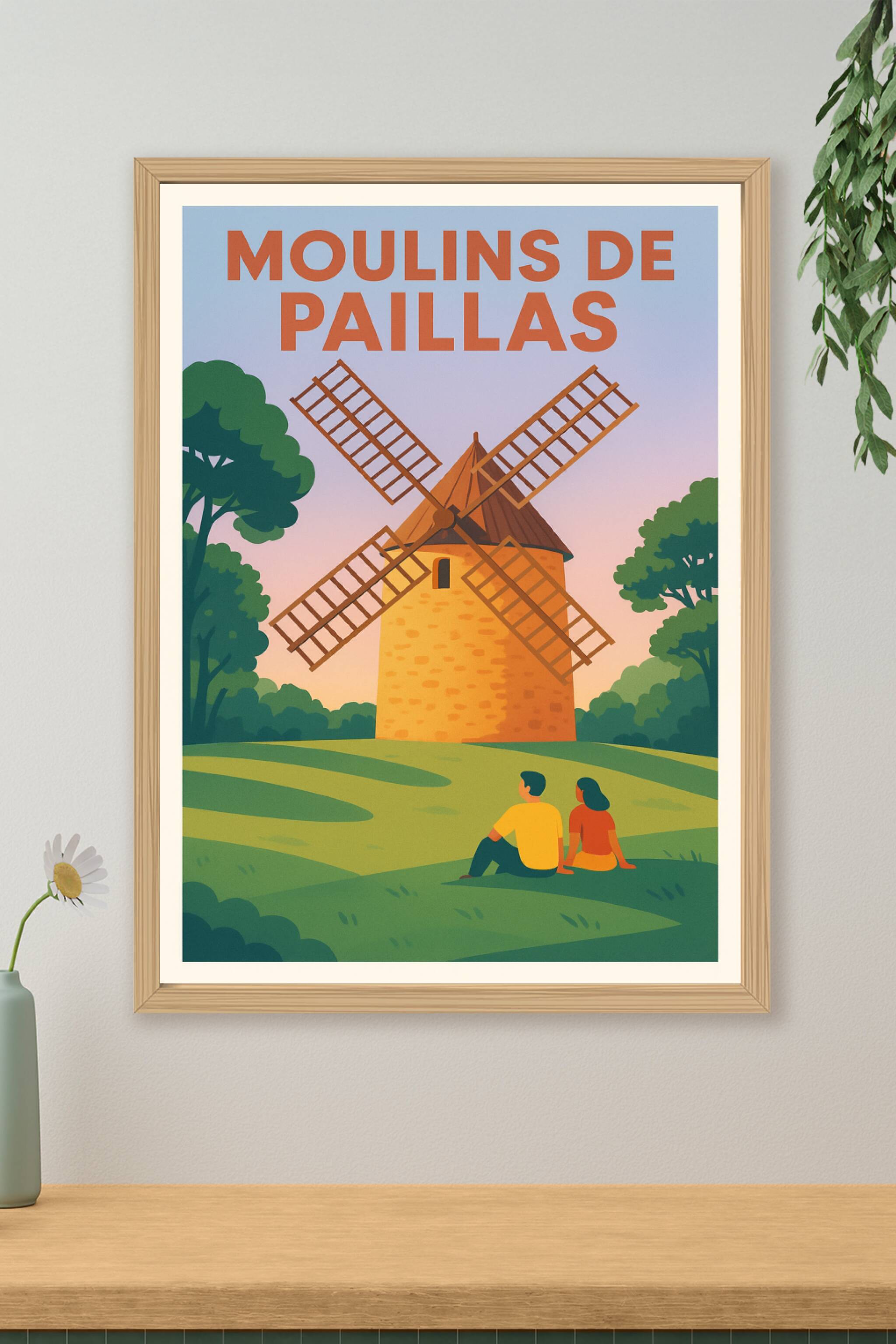 Affiche de Moulins de Paillas - Le charme authentique de la Provence
