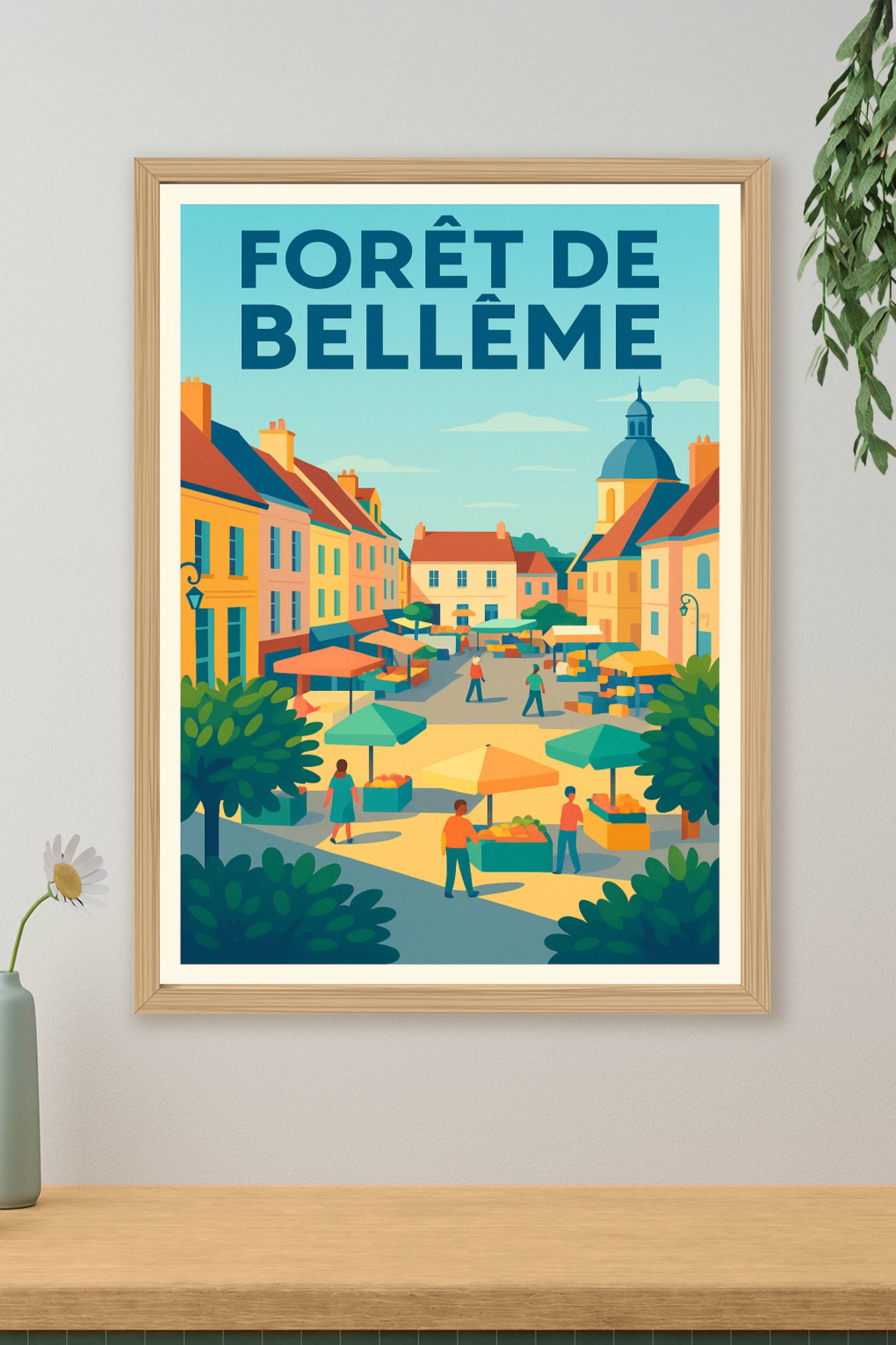 Affiche de Forêt de Bellême - L'élégance du Perche en couleurs