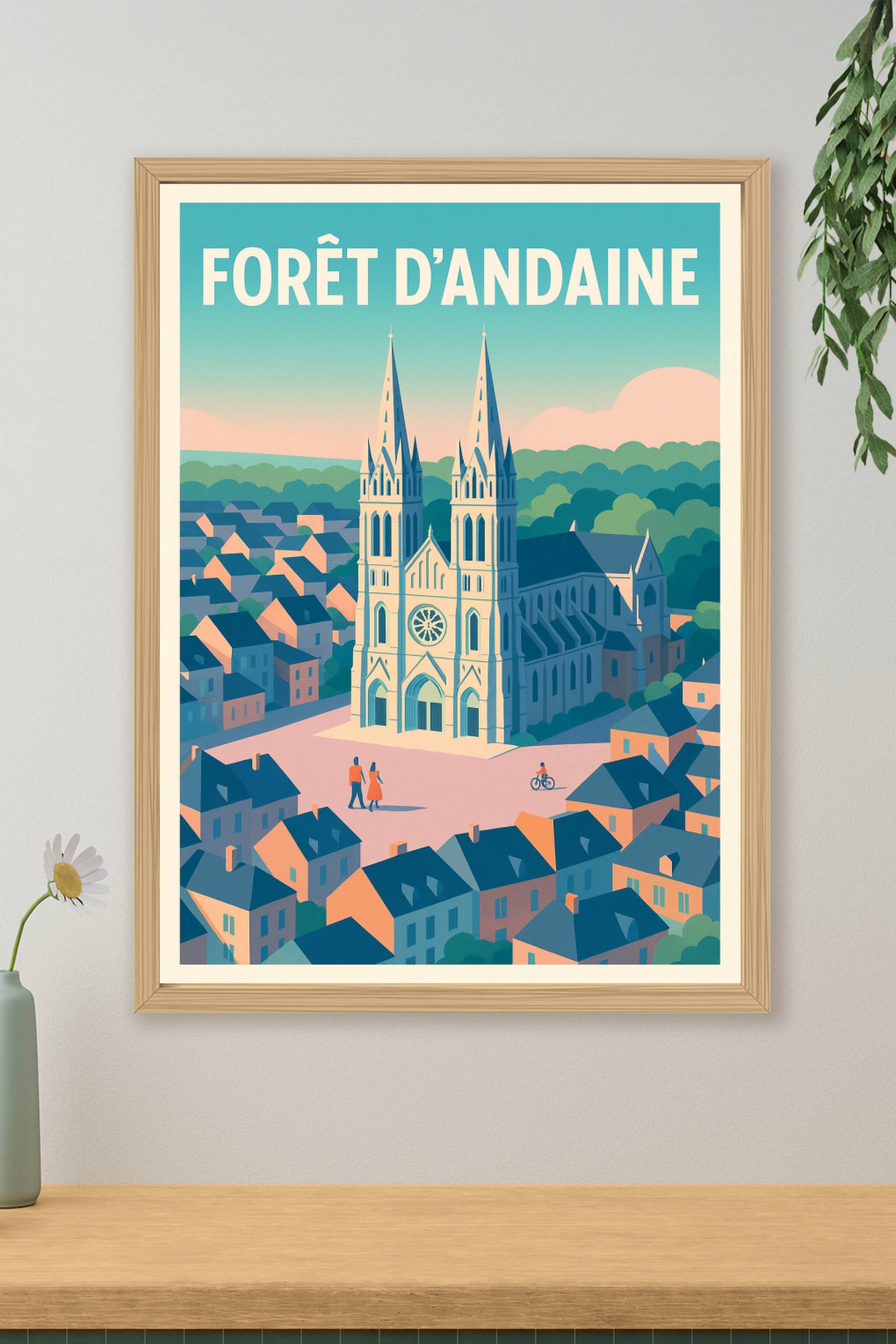 Affiche de Forêt d'Andaine - L'élégance architecturale au cœur de la nature