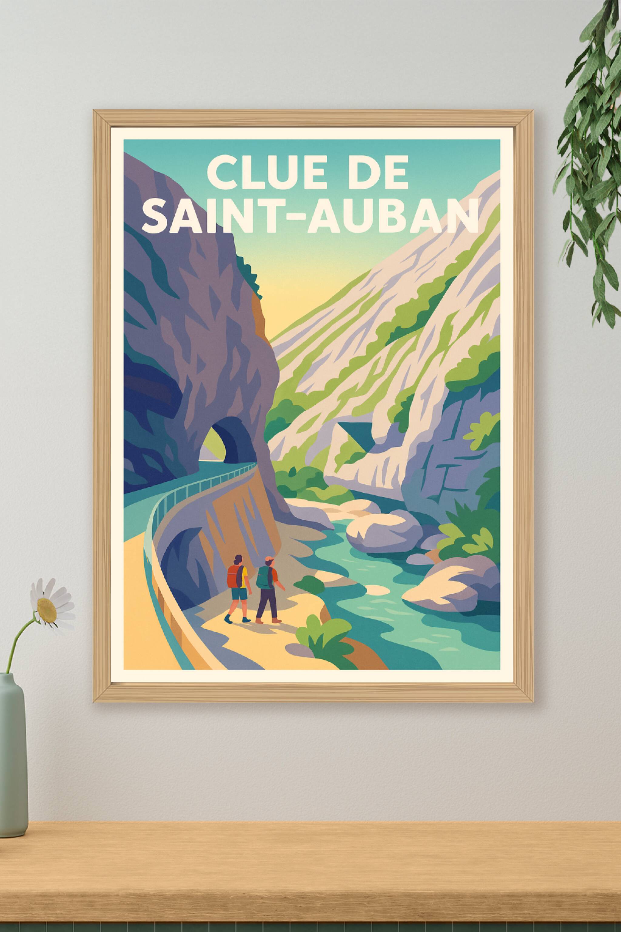 Affiche de Clue de Saint-Auban - L'aventure au cœur des canyons provençaux