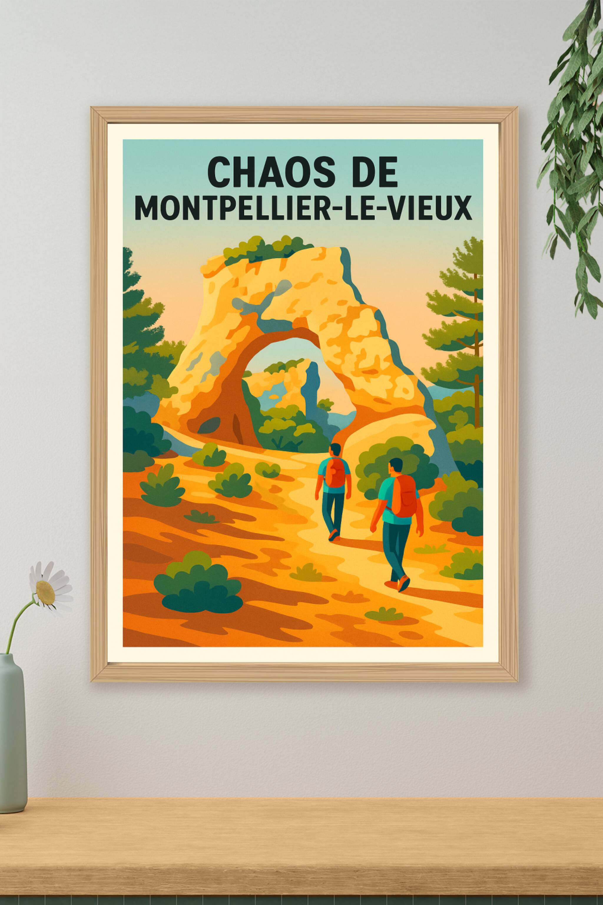 Affiche de Chaos de Montpellier-le-Vieux - L'aventure au cœur de la cité de pierre