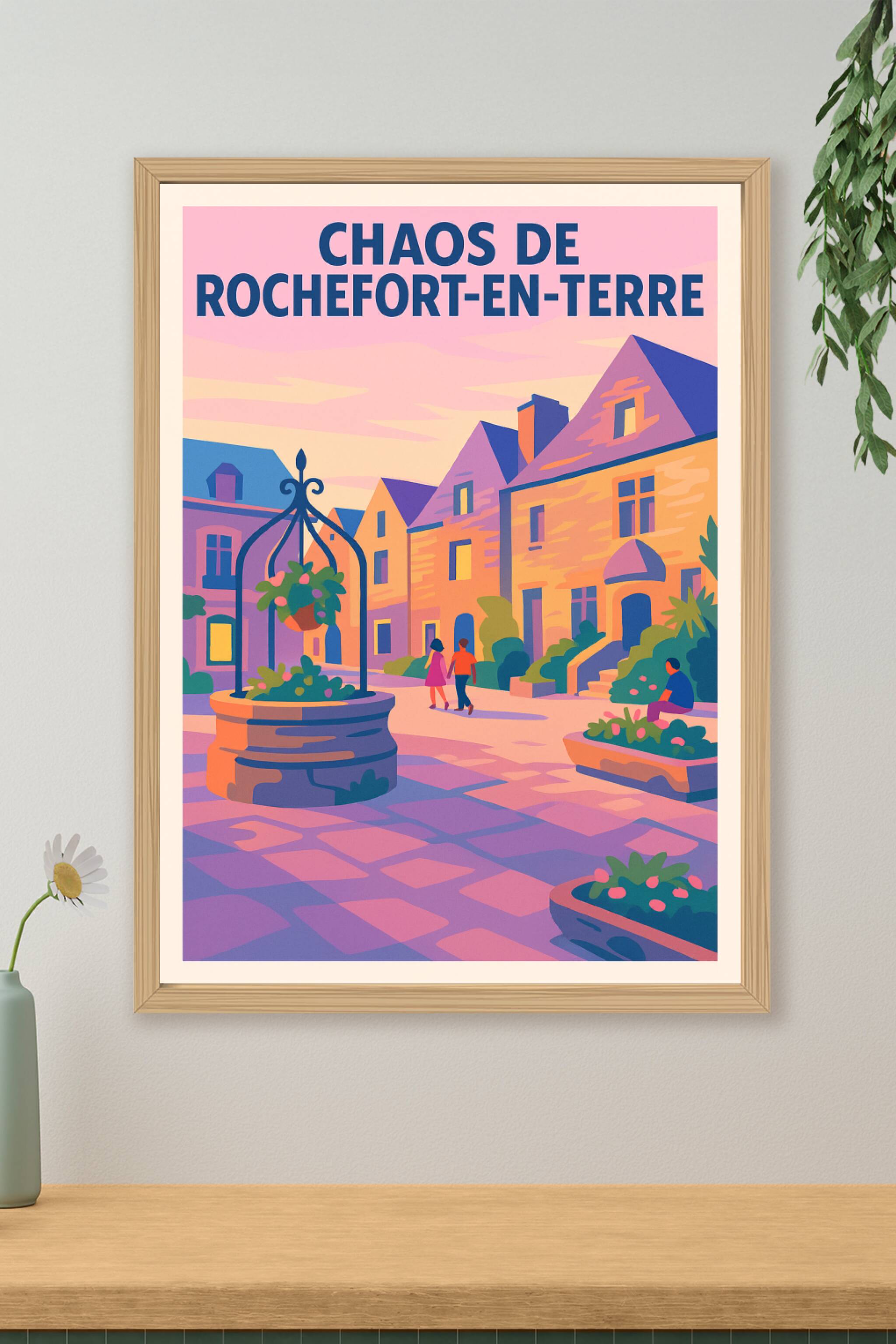 Affiche de Rochefort-en-Terre - L'élégance intemporelle d'un des plus beaux villages de France