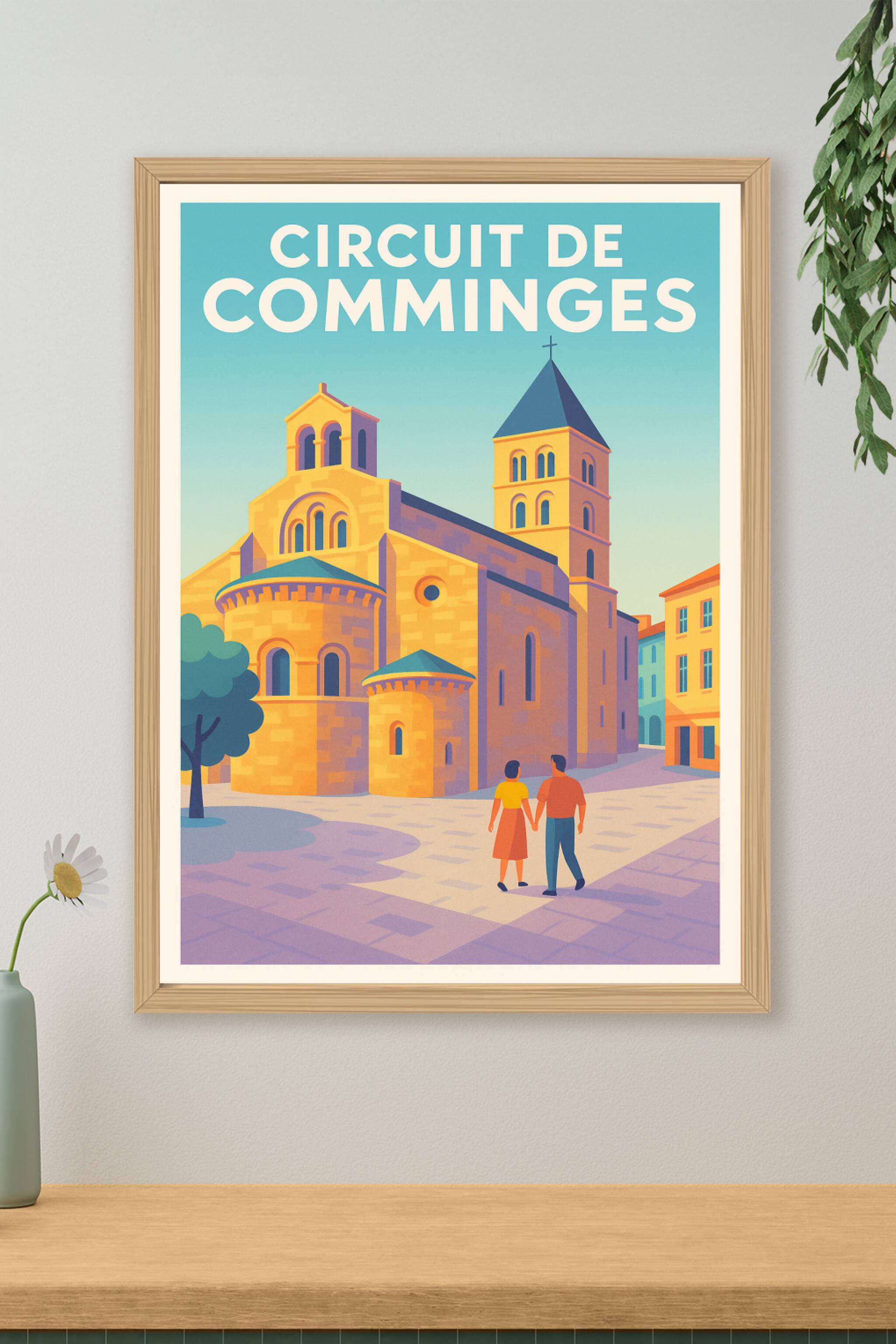 Affiche de Circuit de Comminges - L'élégance du patrimoine pyrénéen