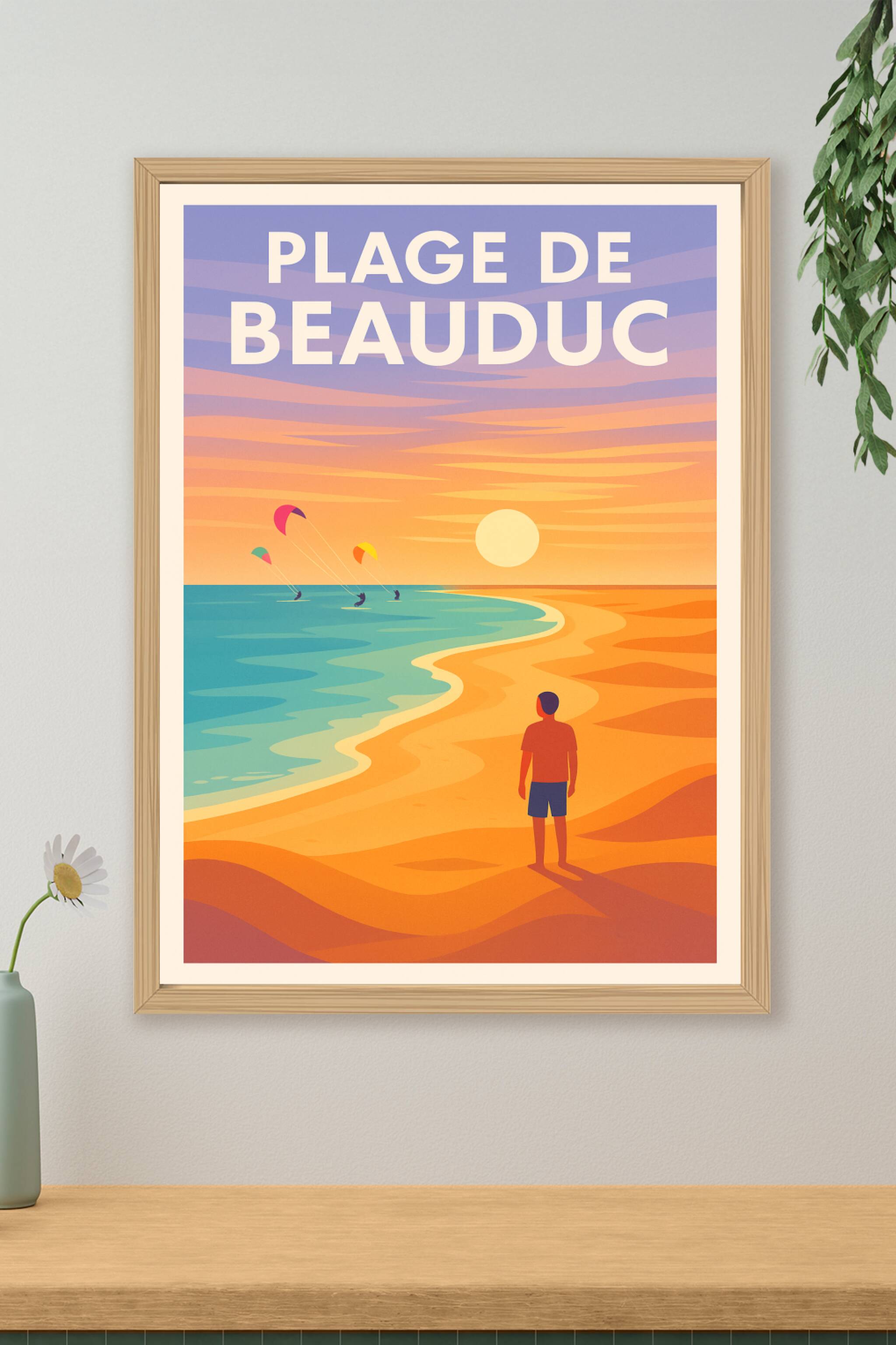Affiche de Plage de Beauduc - L'esprit sauvage de la Camargue