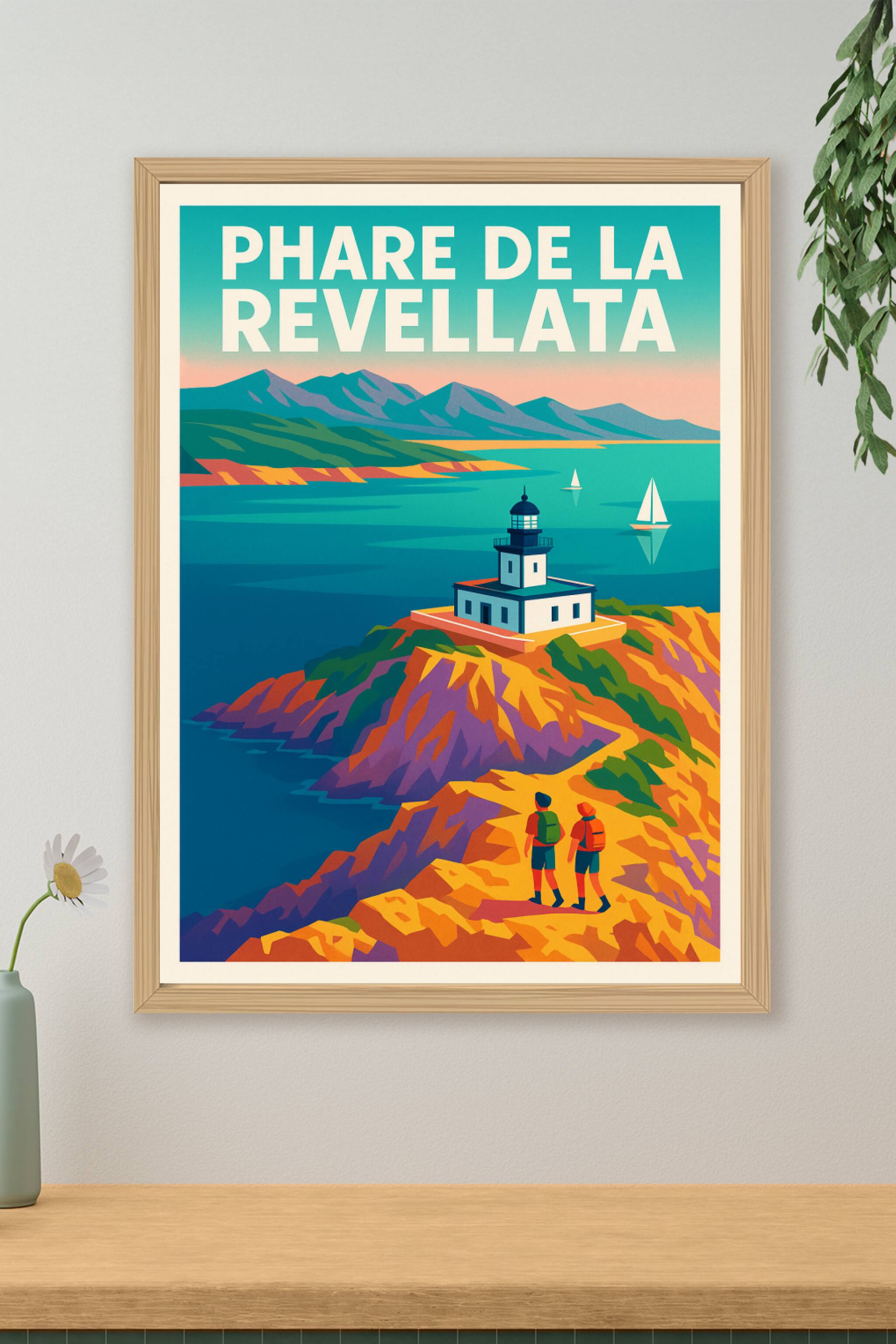 Affiche de Phare de la Revellata - L'éclat sauvage de la Corse