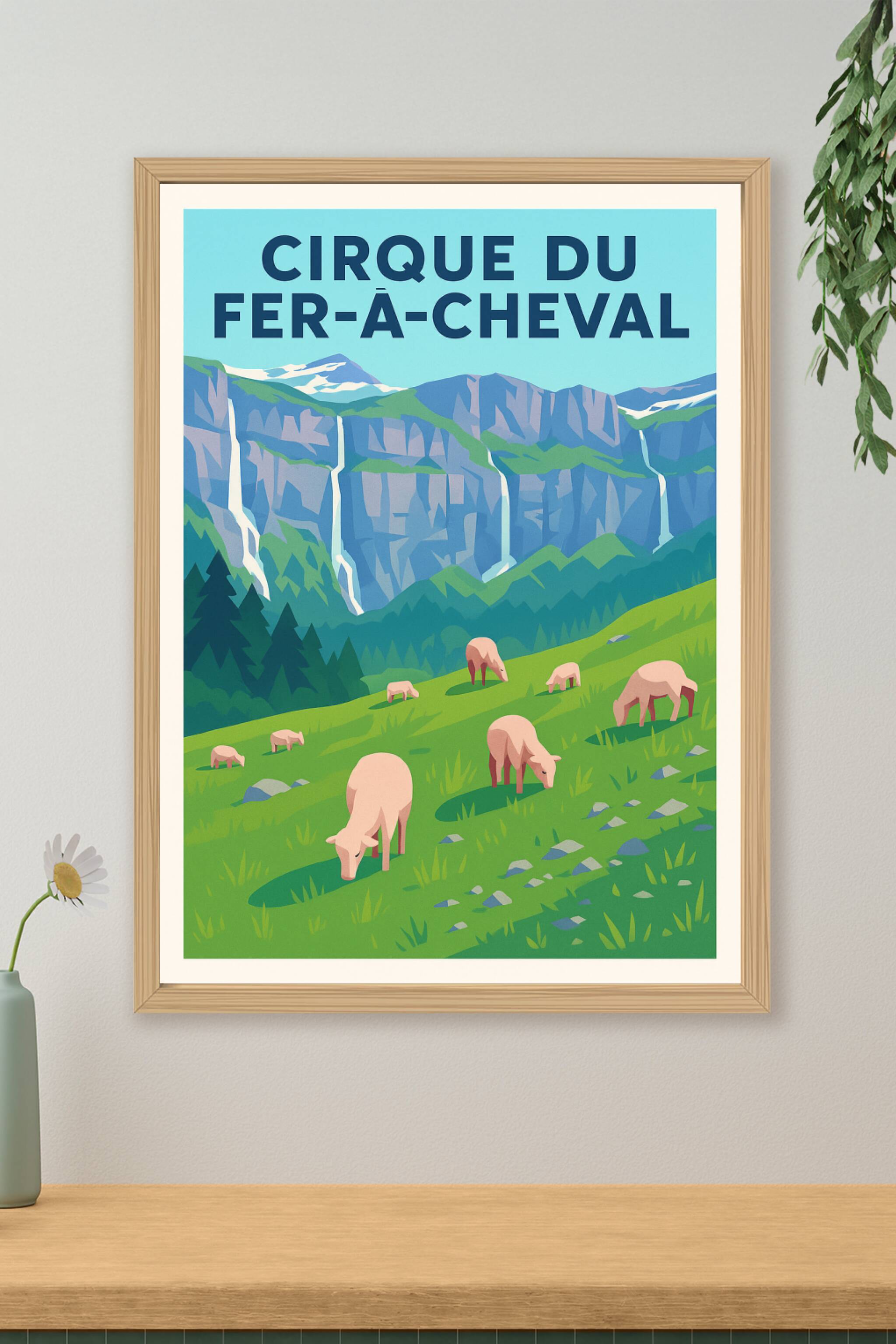 Affiche de Cirque du Fer-à-Cheval - La majesté des Alpes en héritage