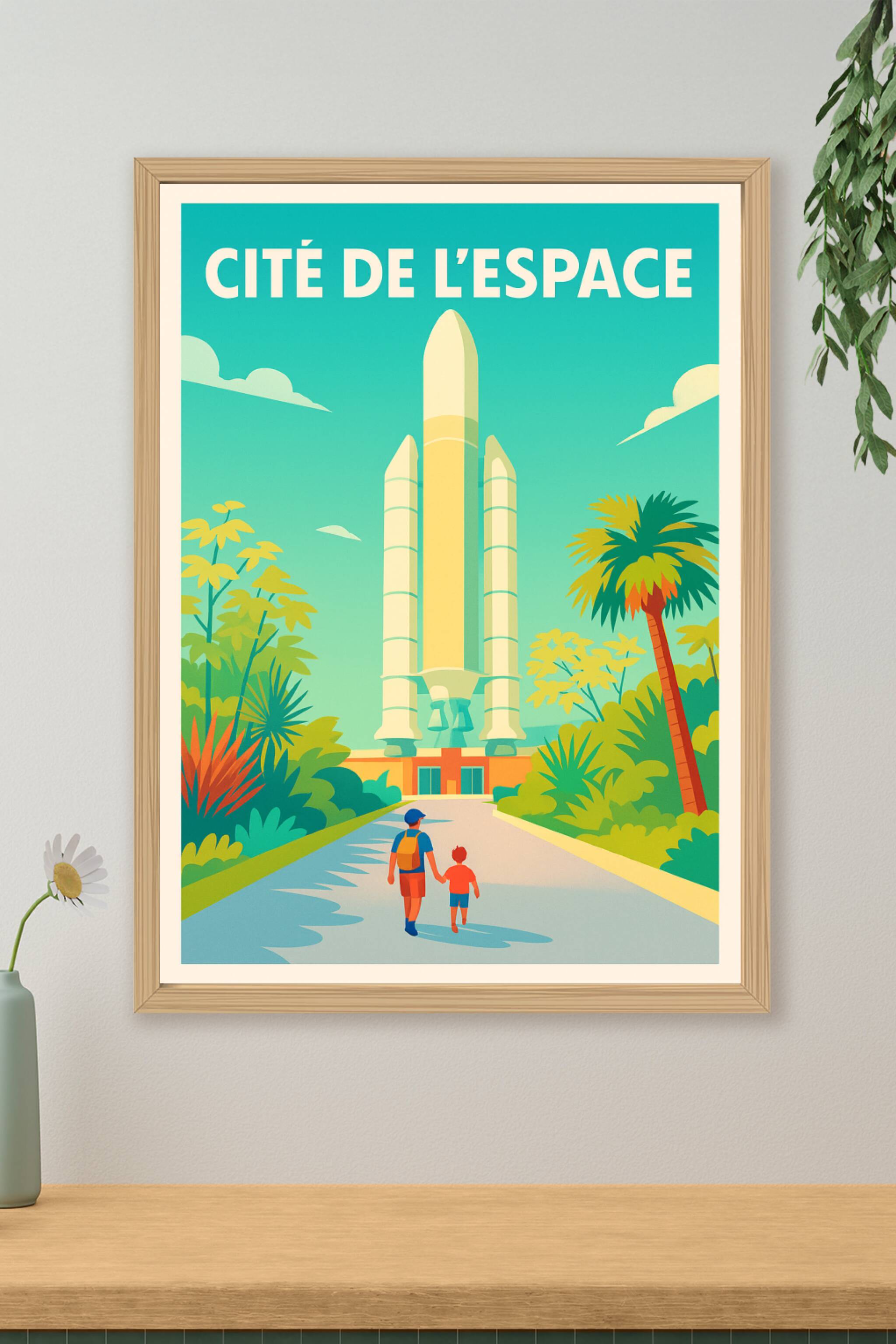 Affiche de Cité de l'Espace - Décrochez la lune en famille