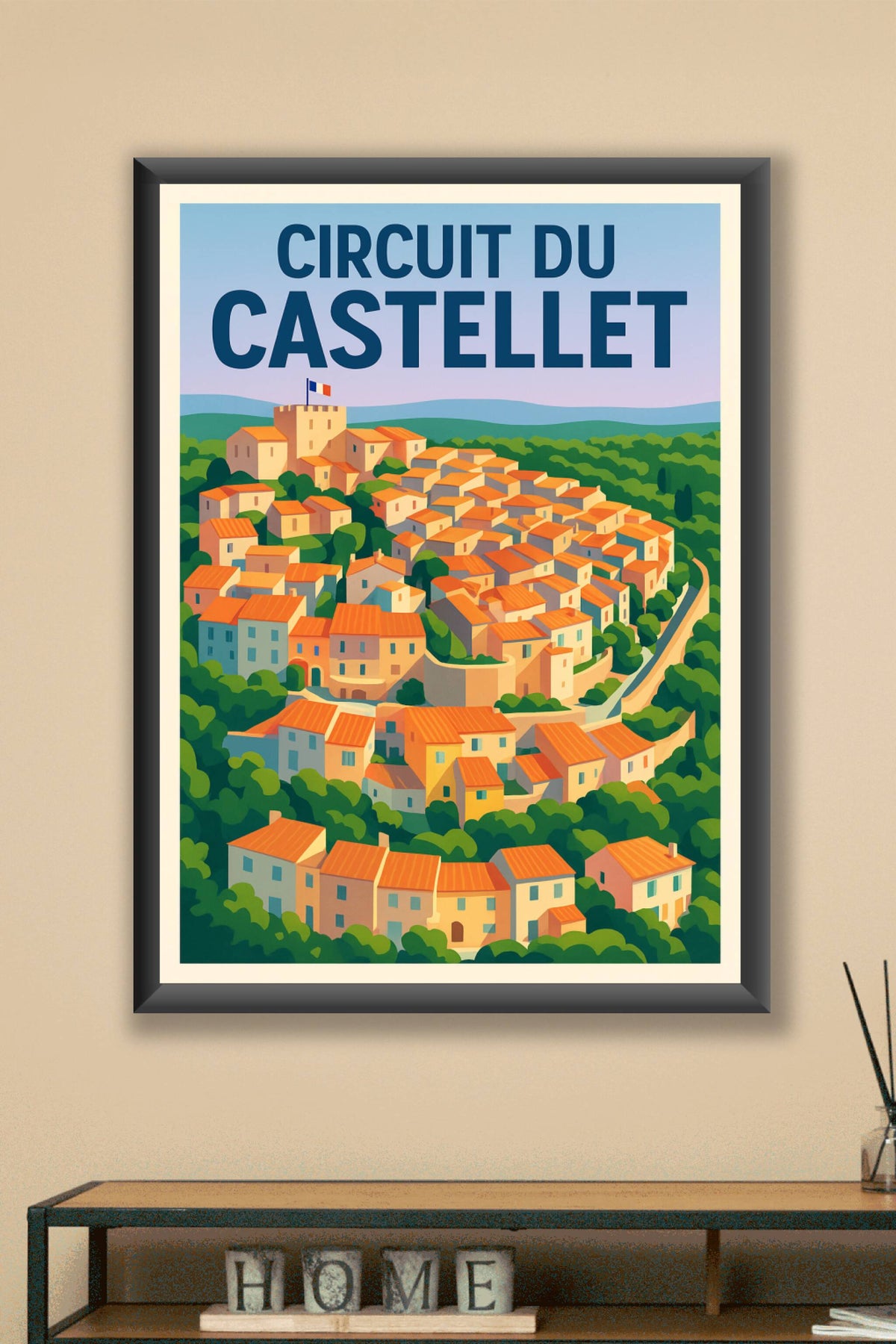 Affiche de Circuit du Castellet - L'élégance provençale entre village et passion