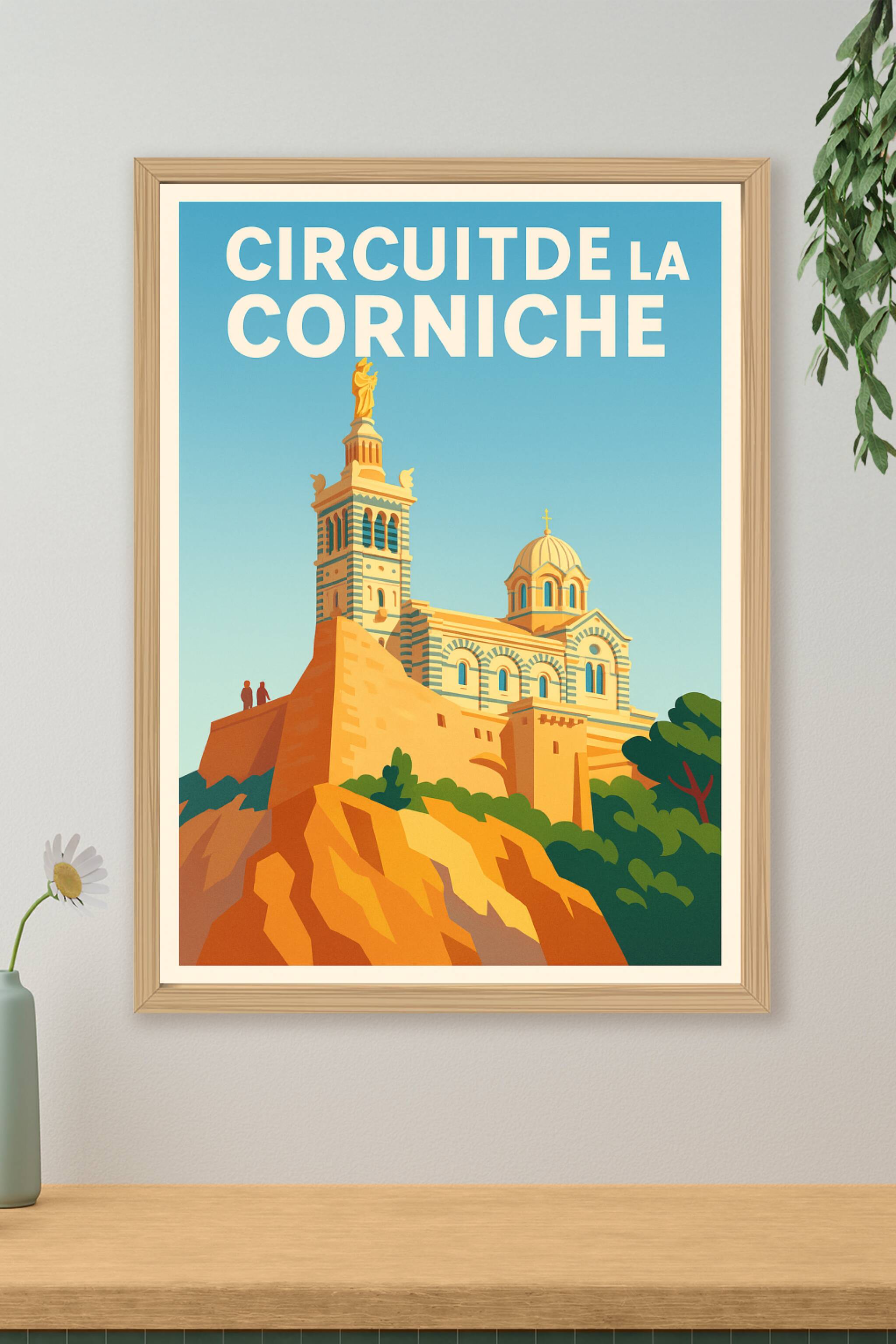 Affiche de Circuit de la Corniche - L'éclat de Notre-Dame de la Garde