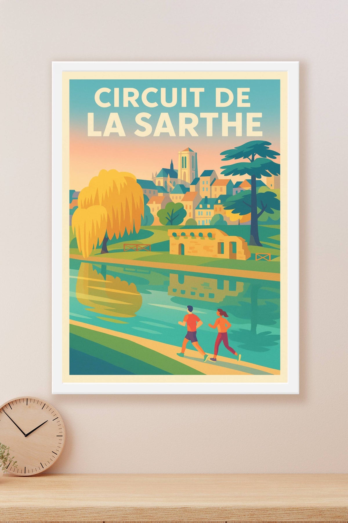 Affiche de Circuit de la Sarthe - L'élégance historique au fil de l'eau