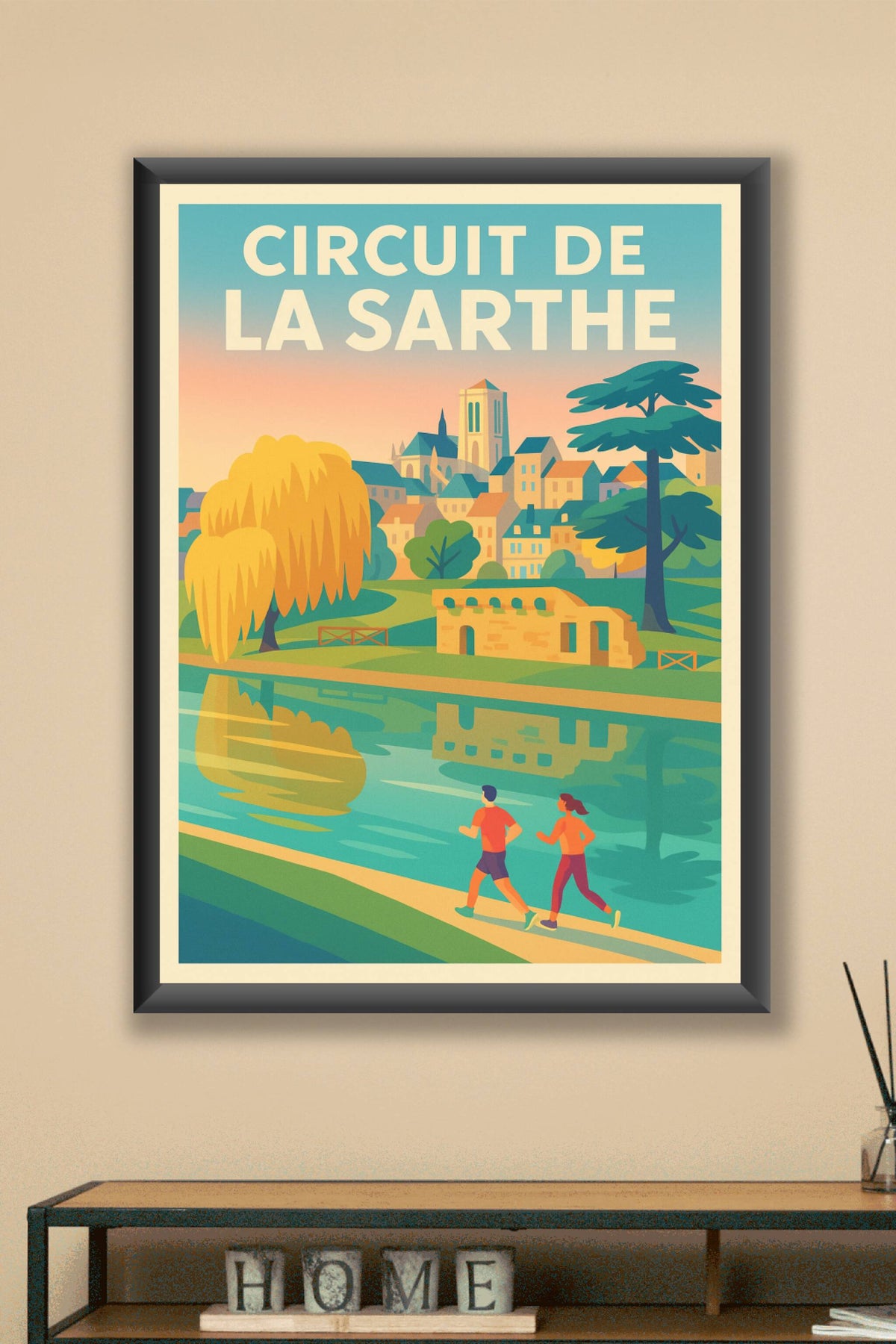Affiche de Circuit de la Sarthe - L'élégance historique au fil de l'eau