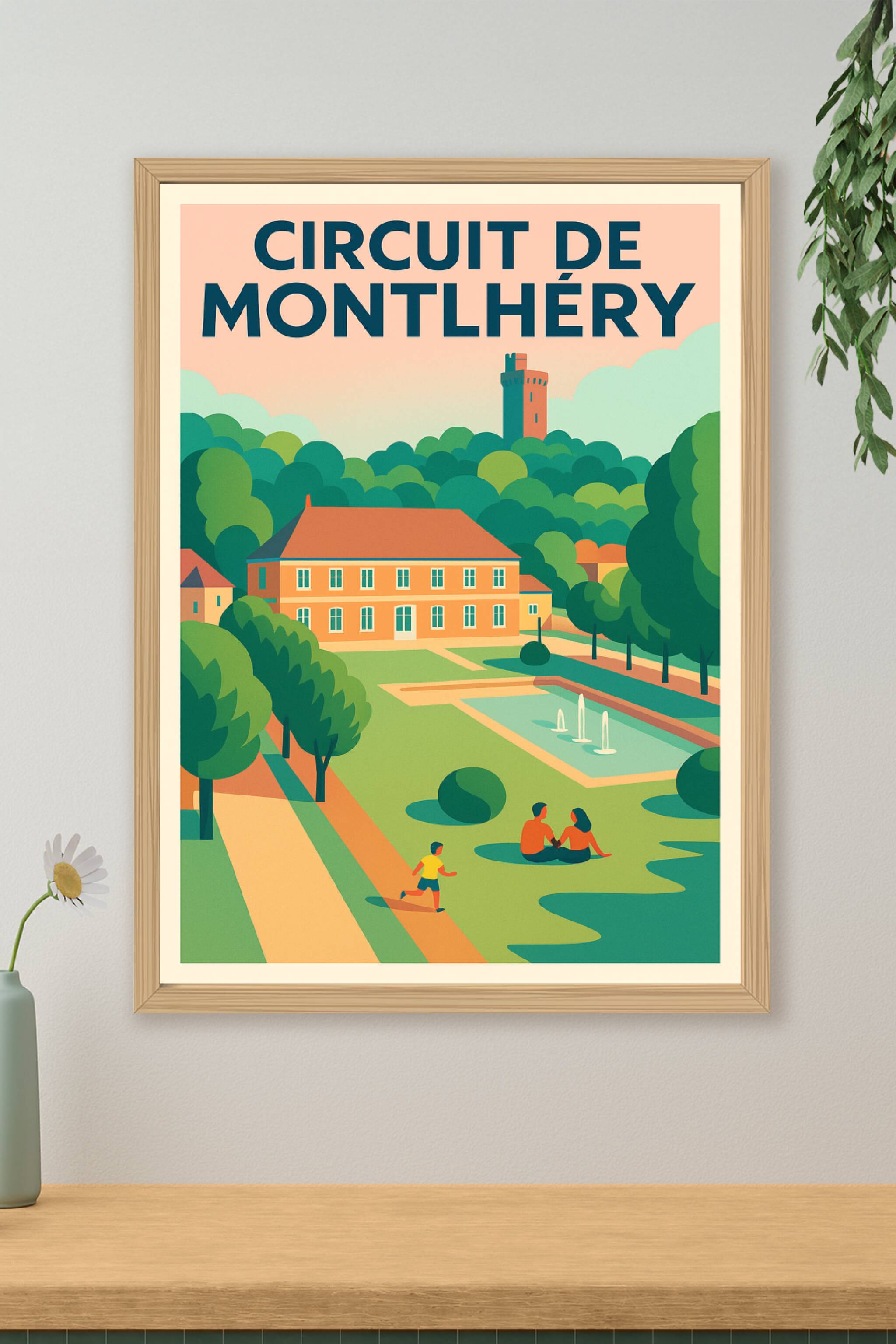 Affiche de Circuit de Montlhéry - L'élégance du patrimoine essonnien