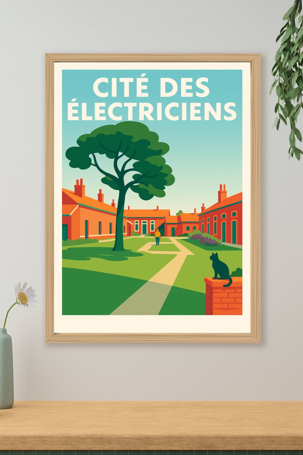 Affiche de Cité des Électriciens - L'âme du bassin minier en couleurs