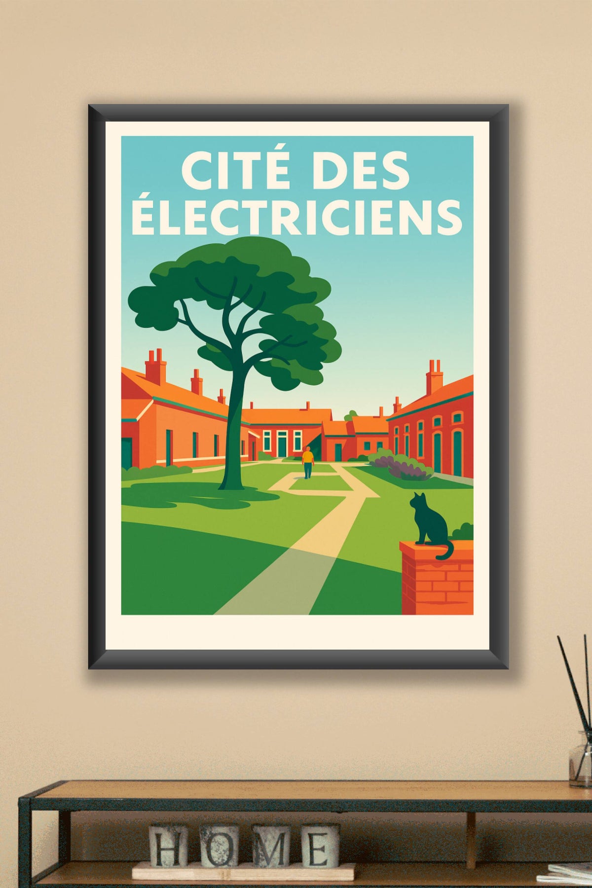 Affiche de Cité des Électriciens - L'âme du bassin minier en couleurs