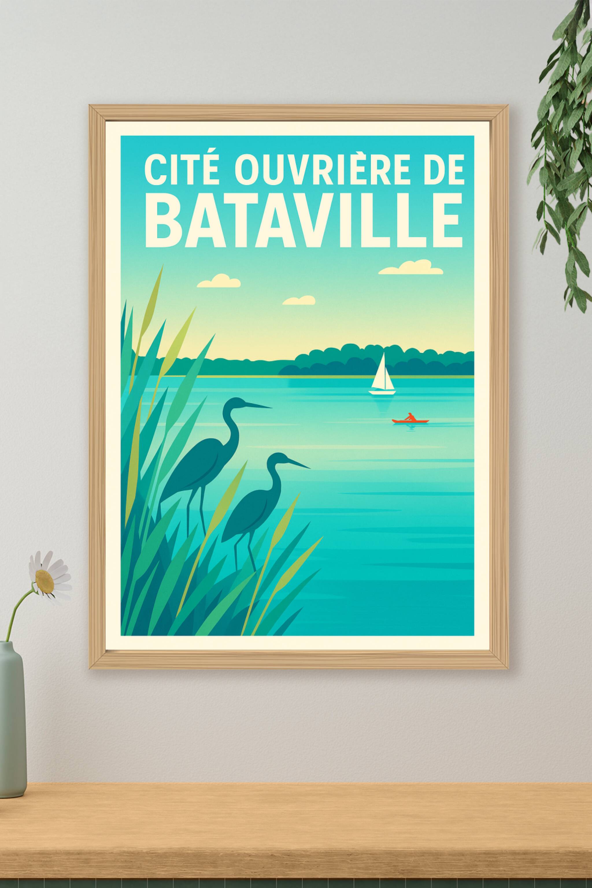 Affiche de Bataville - L'élégance vintage d'une cité historique